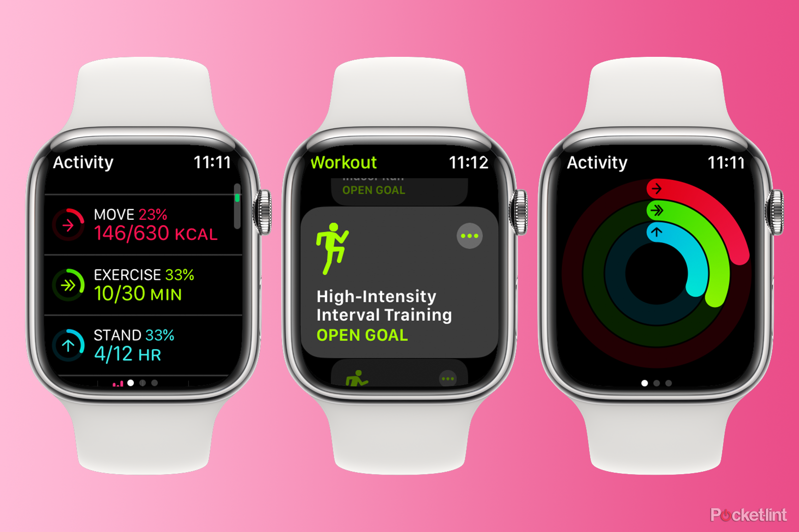 Aktivitets- och träningsappar på en Apple Watch
