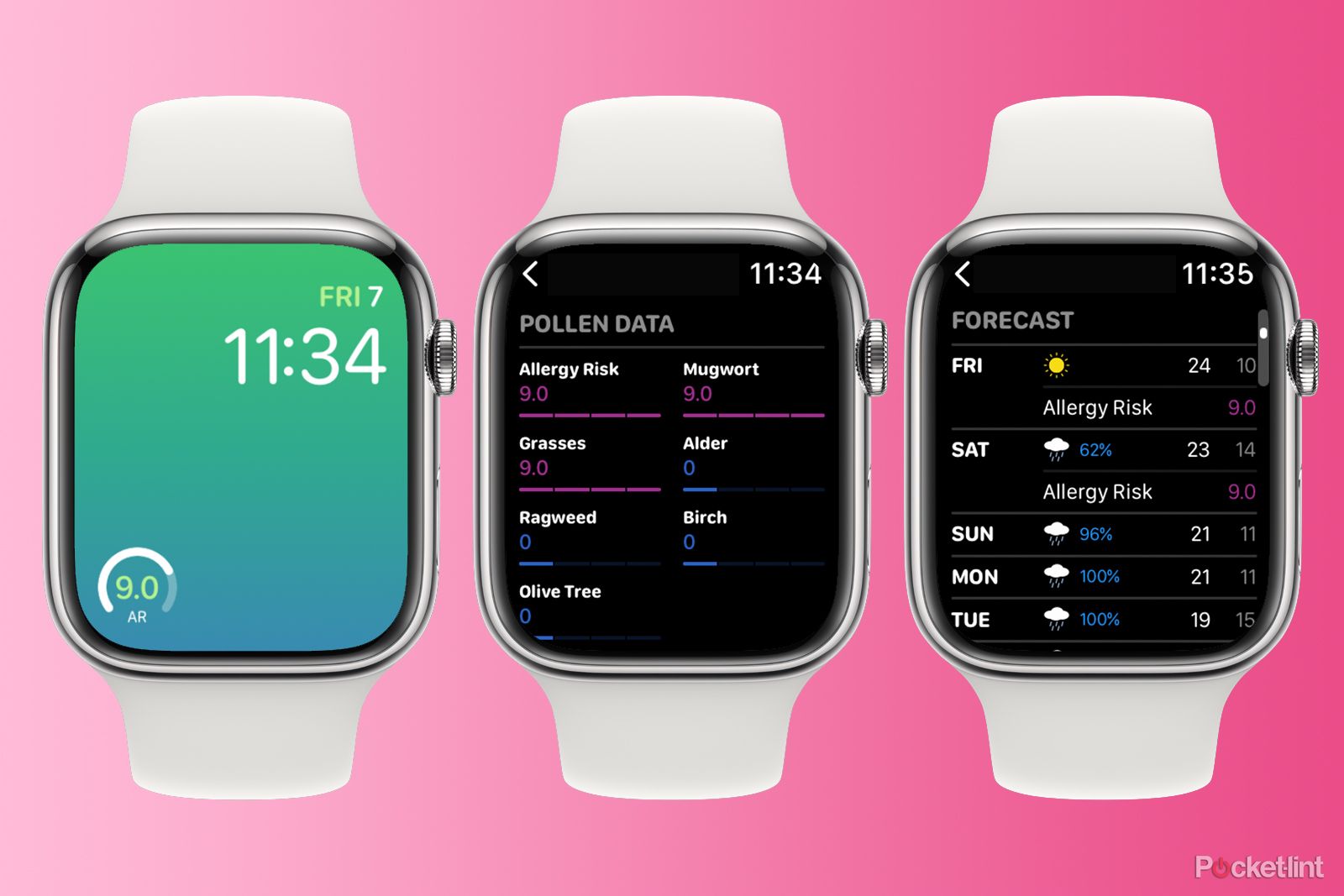 Air Matters-appen på Apple Watch