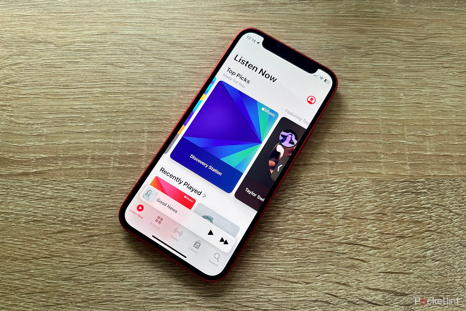 Apple Music Discovery radio on iPhone 12 mini