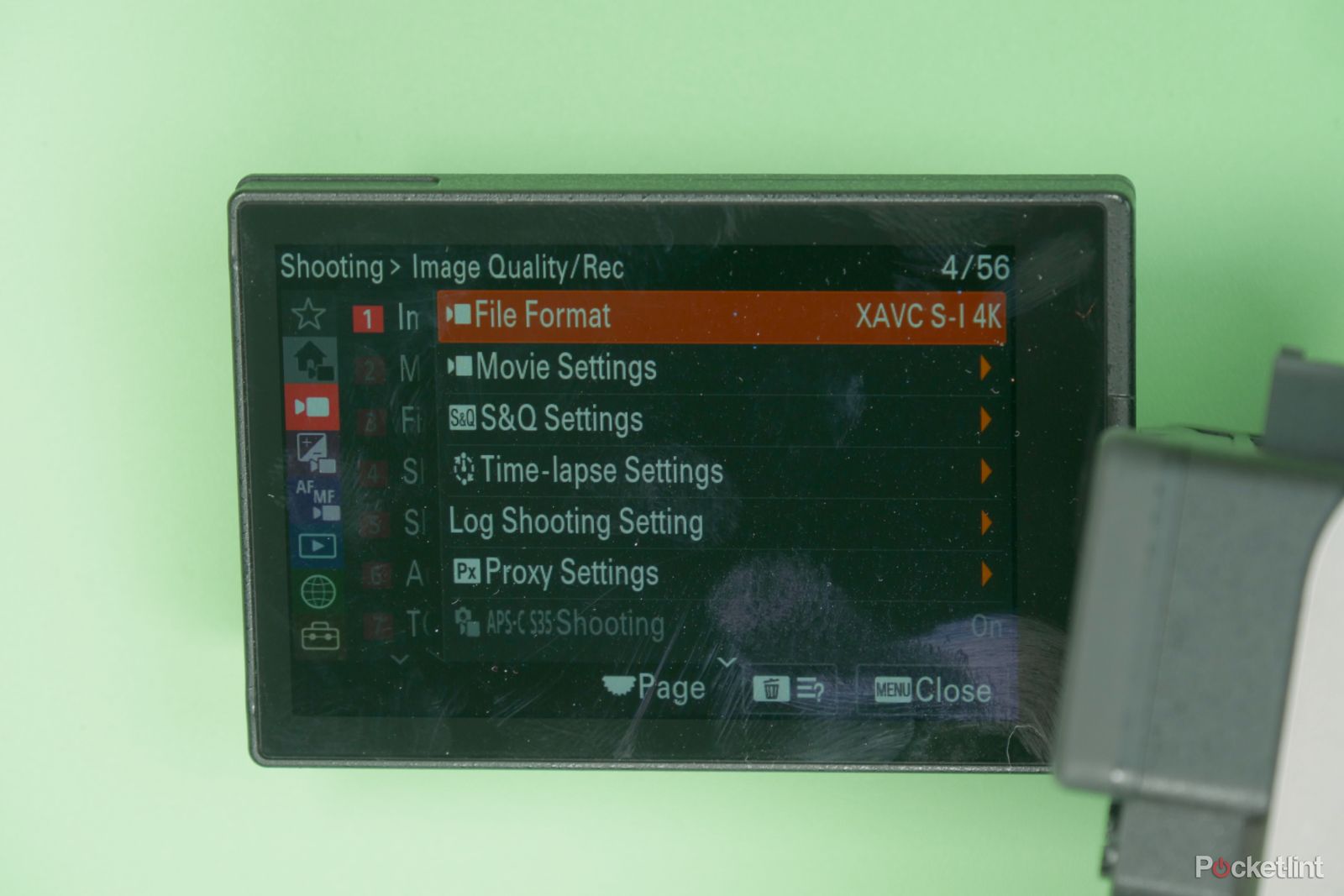 Sony A7Cii - menu system