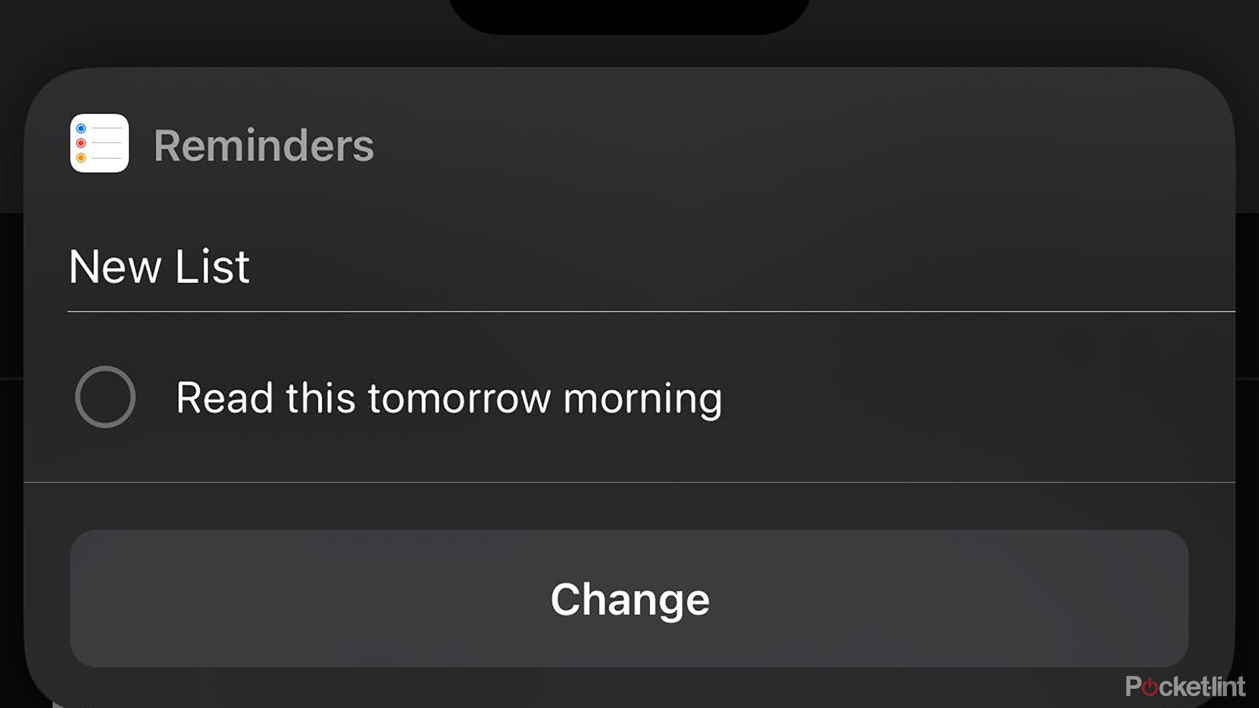 Tell Siri to remind you of 