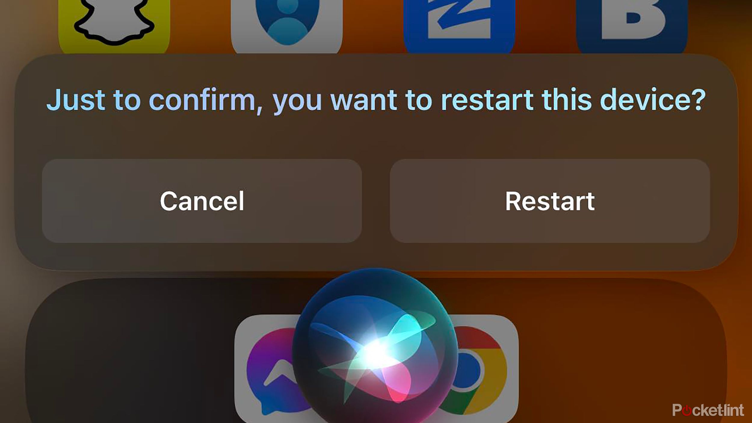 Siri can restart your iPhone