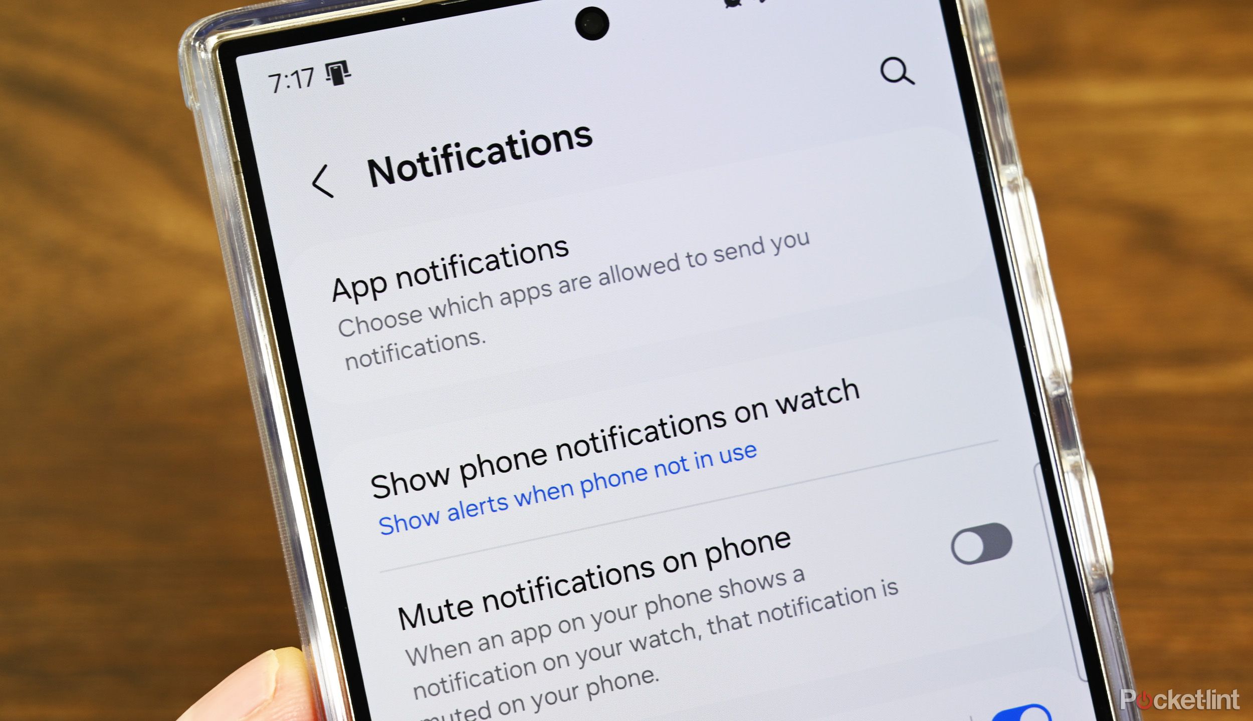 App notifications on Wear OS