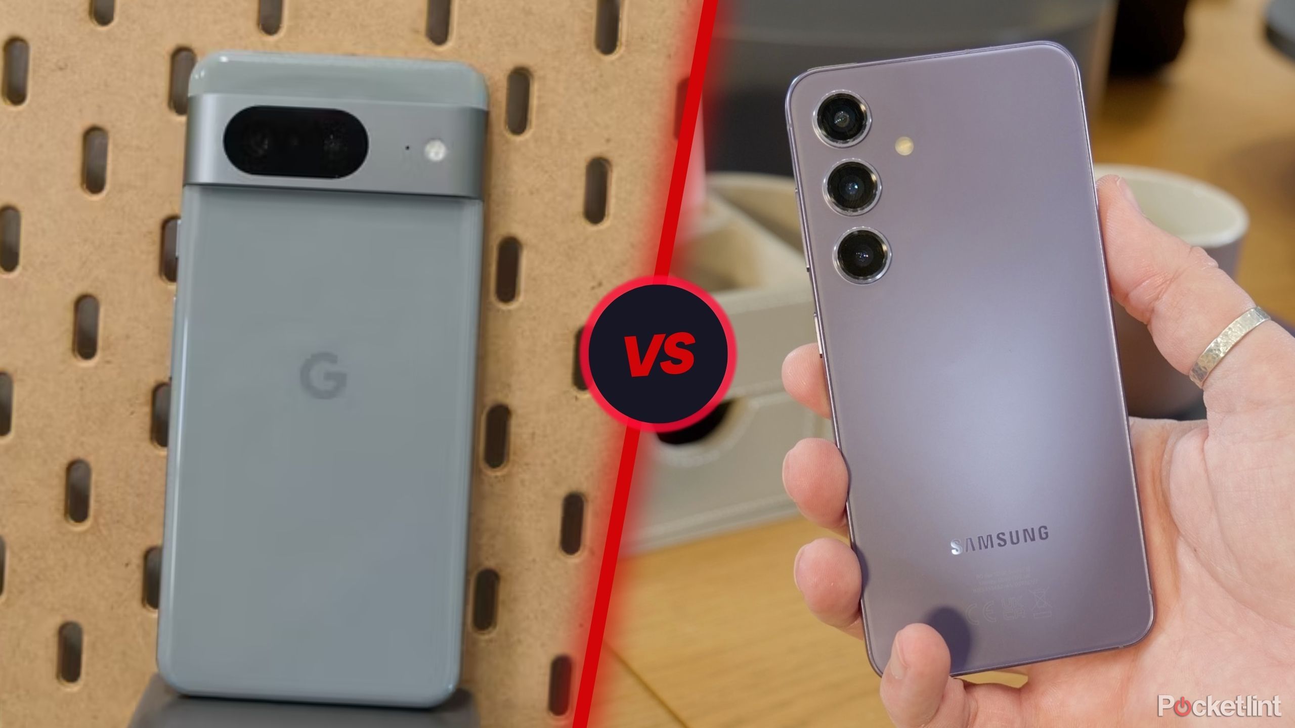 Google Pixel 8 vs S24 flagship versus thumbnail
