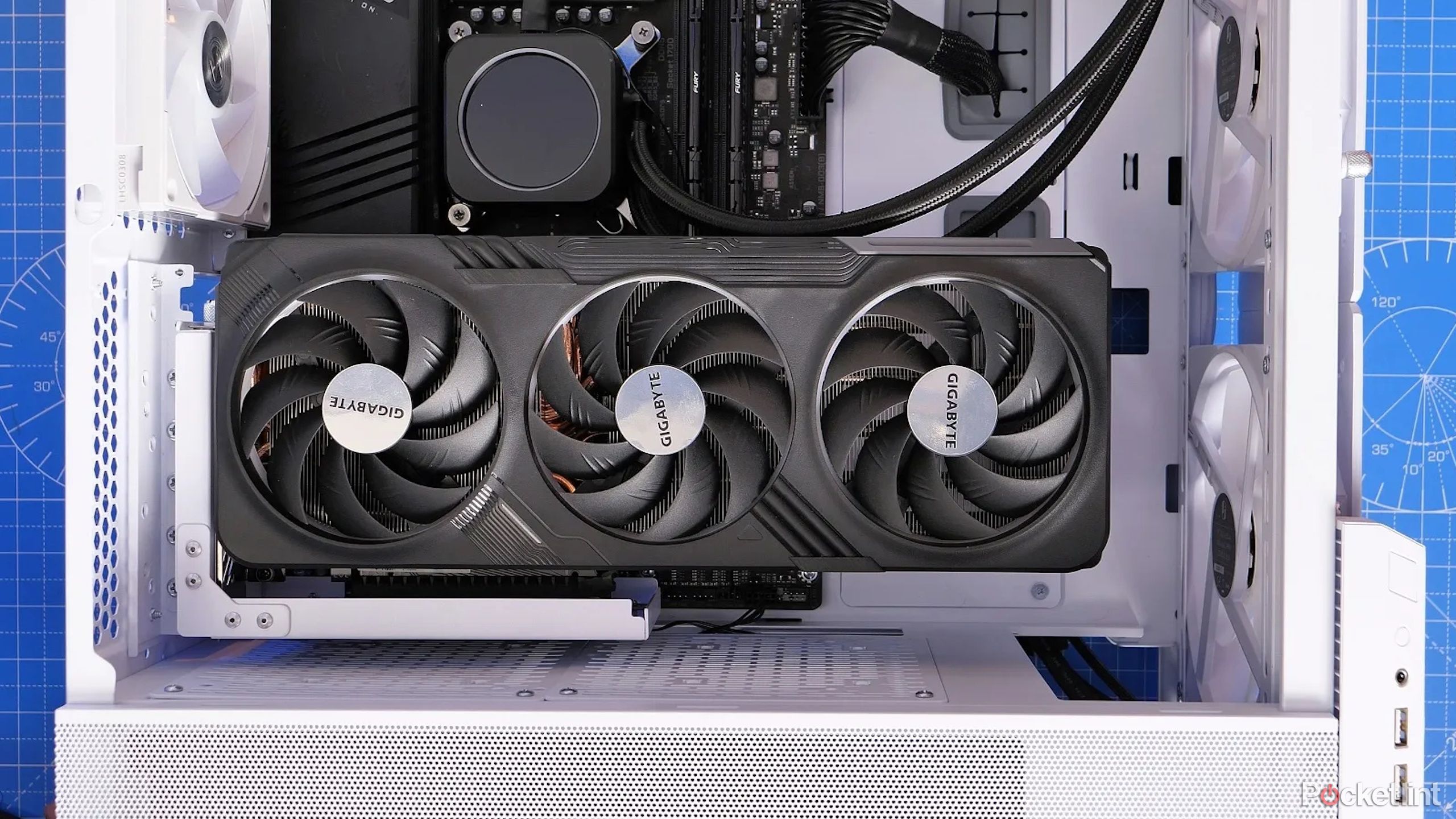 Graphics card in a PC case to represent GPU that will do GPU scaling