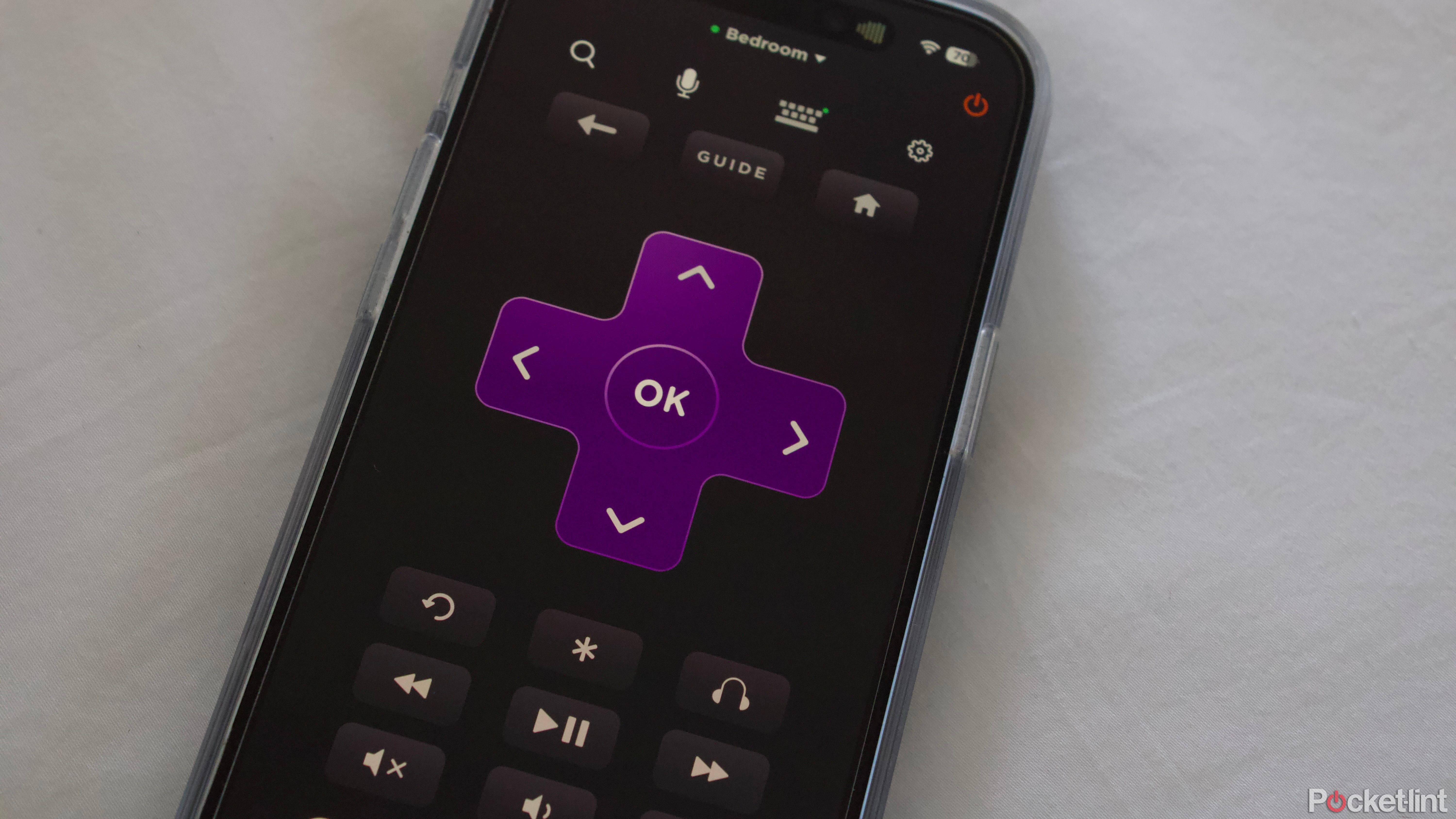 Roku TV remote on iPhone