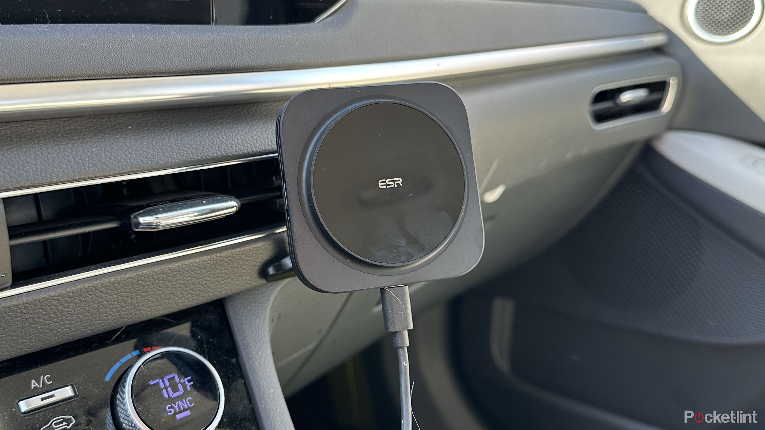 ESR Qi2 charger mount on dashboard