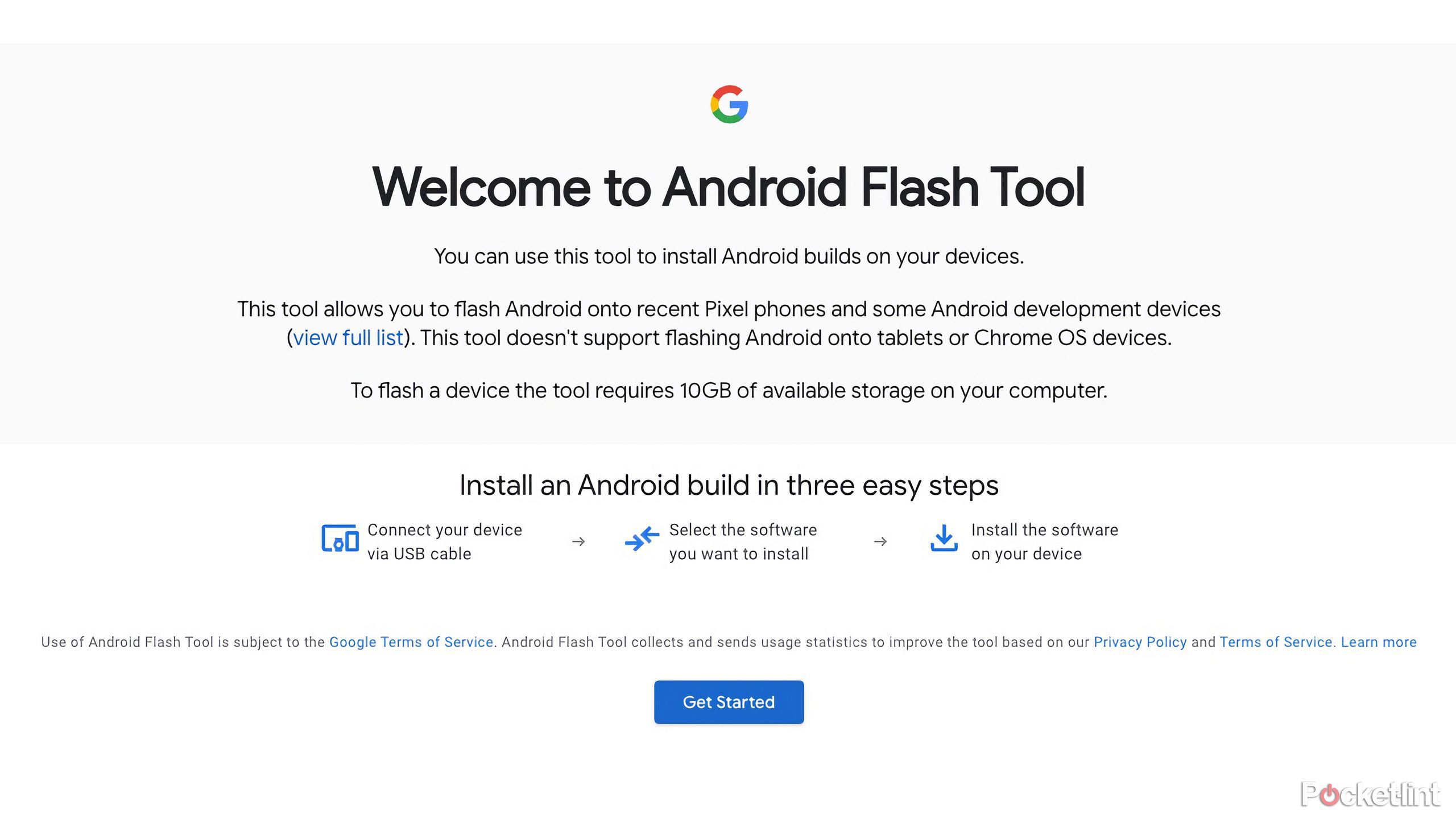 Get started with the Android 15 flash tool