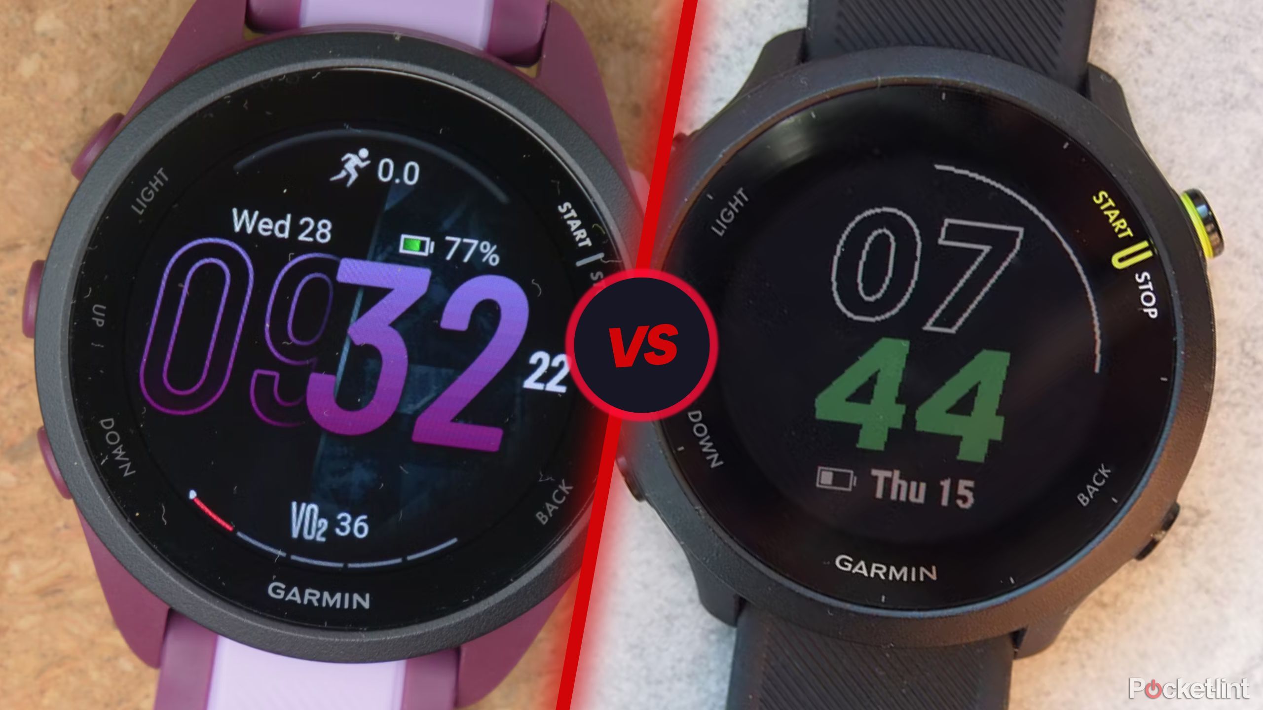 Garmin 165 and Garmin 55 characteristic map