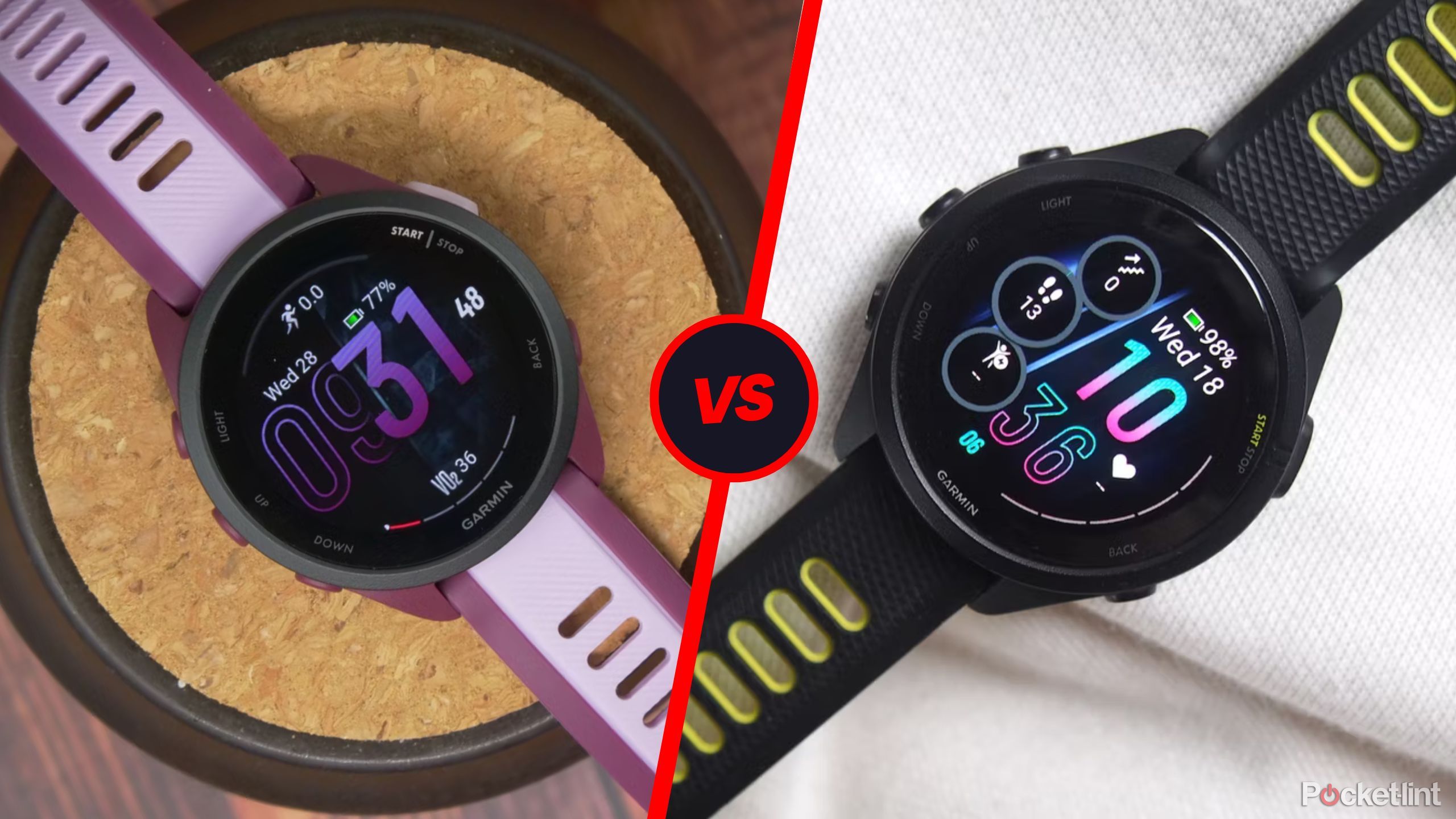 Garmin Forerunner 165 vs Forerunner 265 comparison