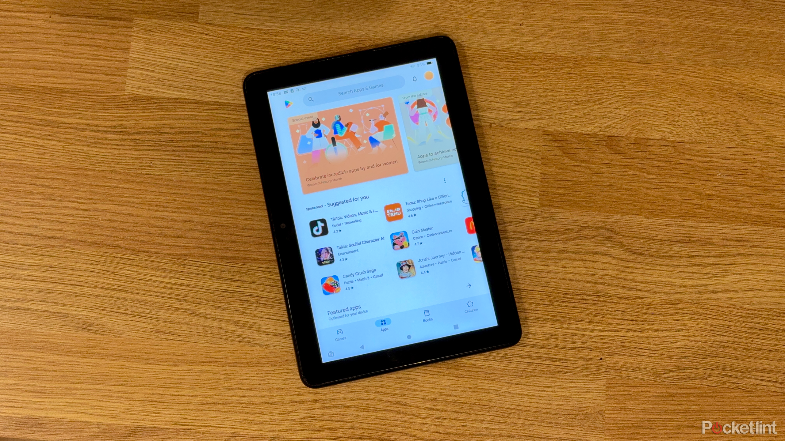 Google Play Store running on Fire tablets