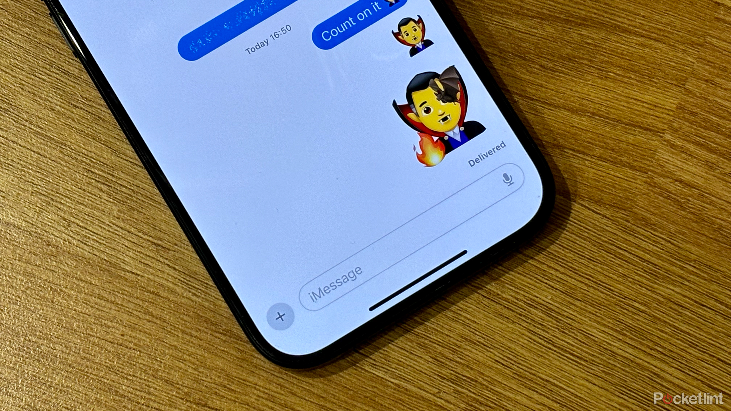 Stacked emojis on iPhone 15 Pro