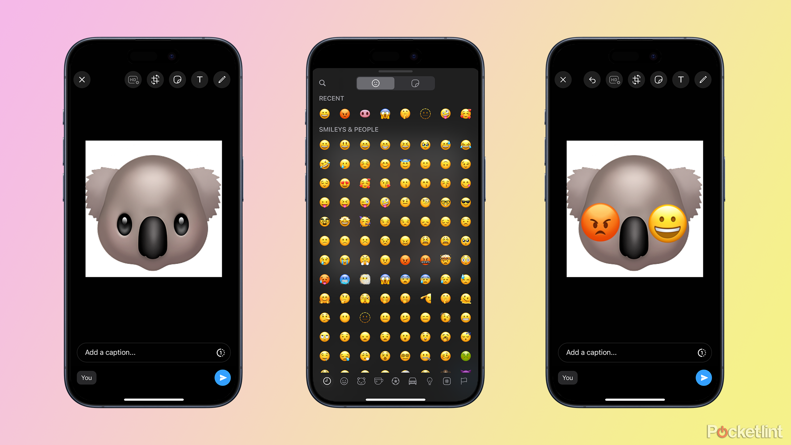 stacking emoji in whatsapp