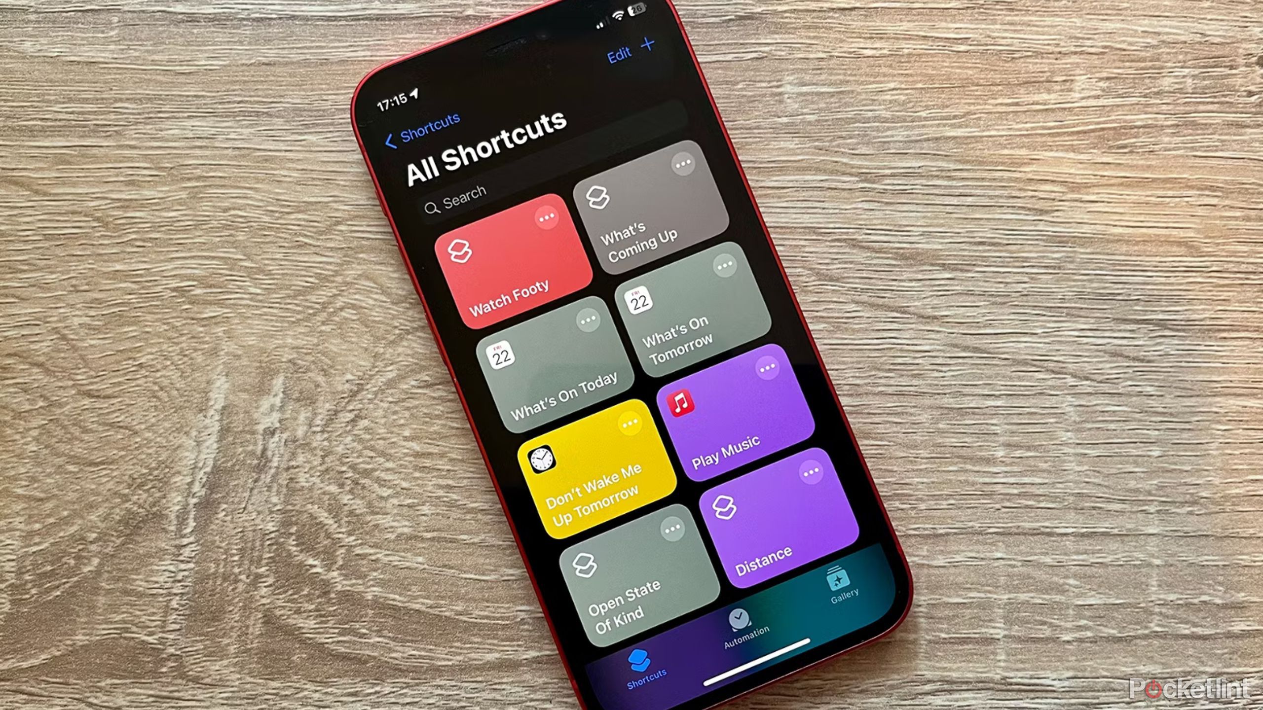 Shortcuts app on iPhone-12-mini