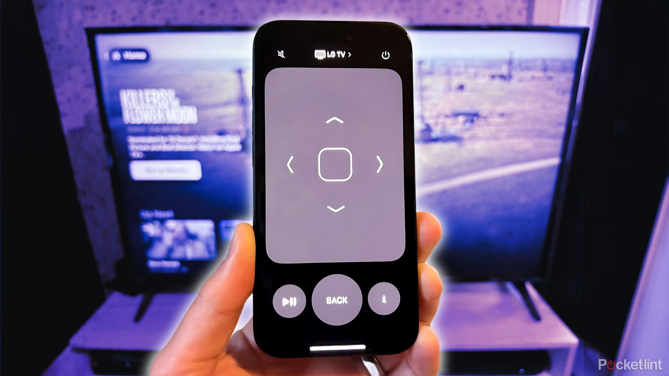 iPhone being used as Apple TV remote