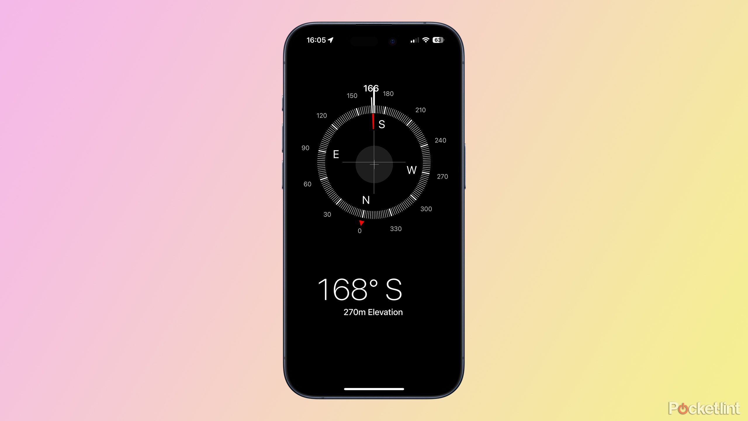 compass app on iphone 15 pro