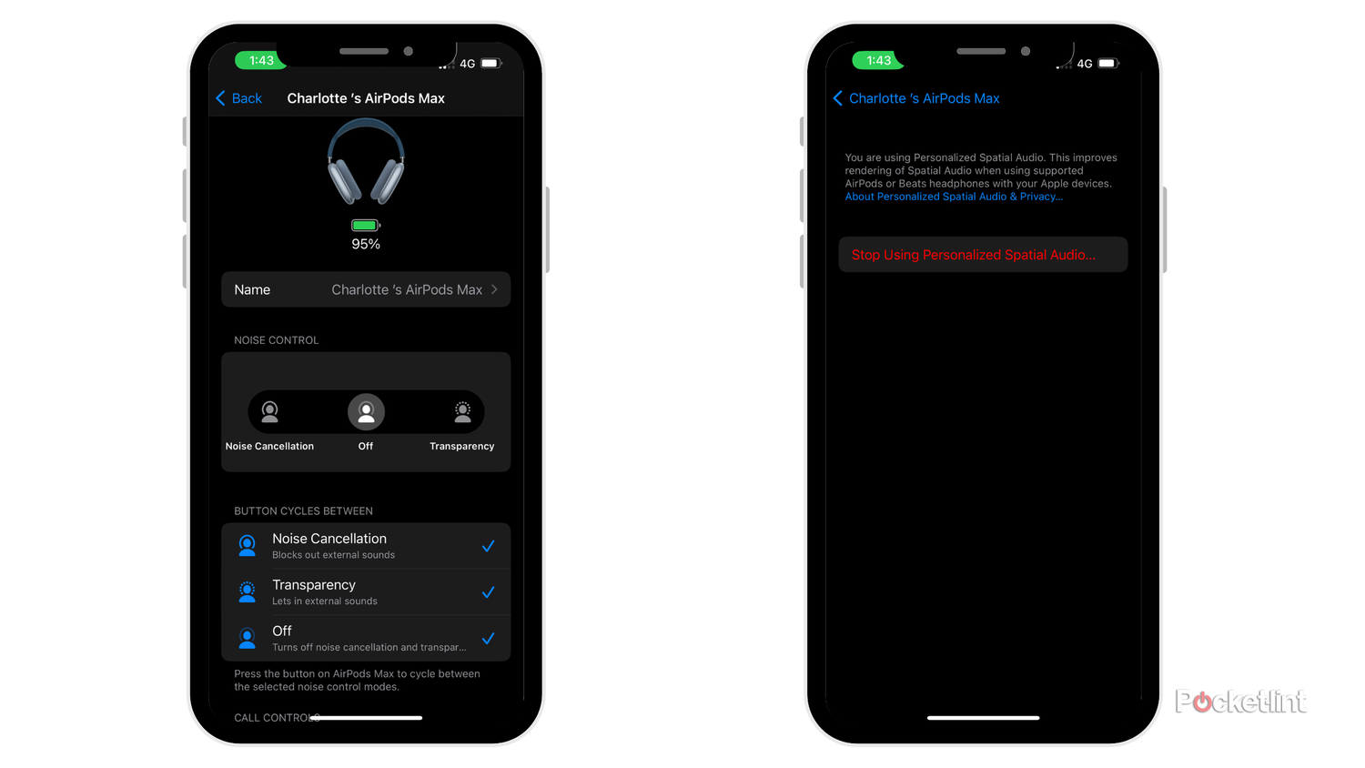 Iphone How To Switch To Noise Cancelling On Airpods Pro Noise