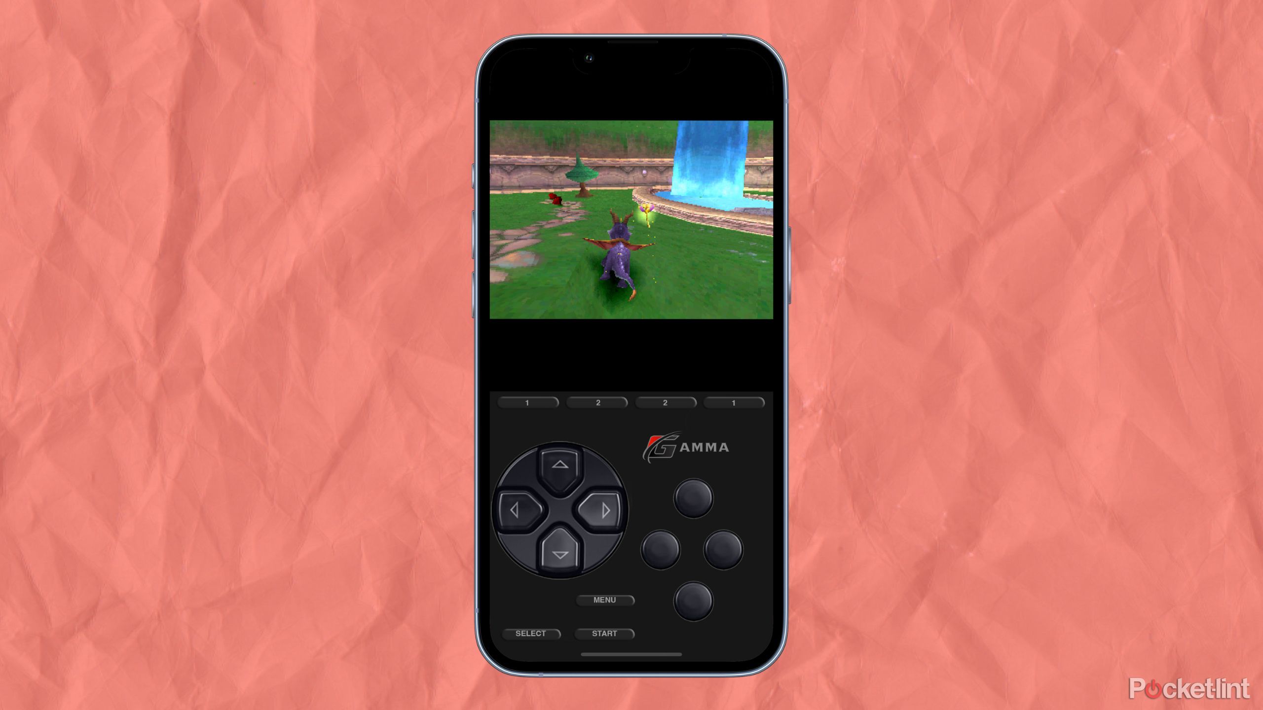 Spyro emulated on an iPhone.