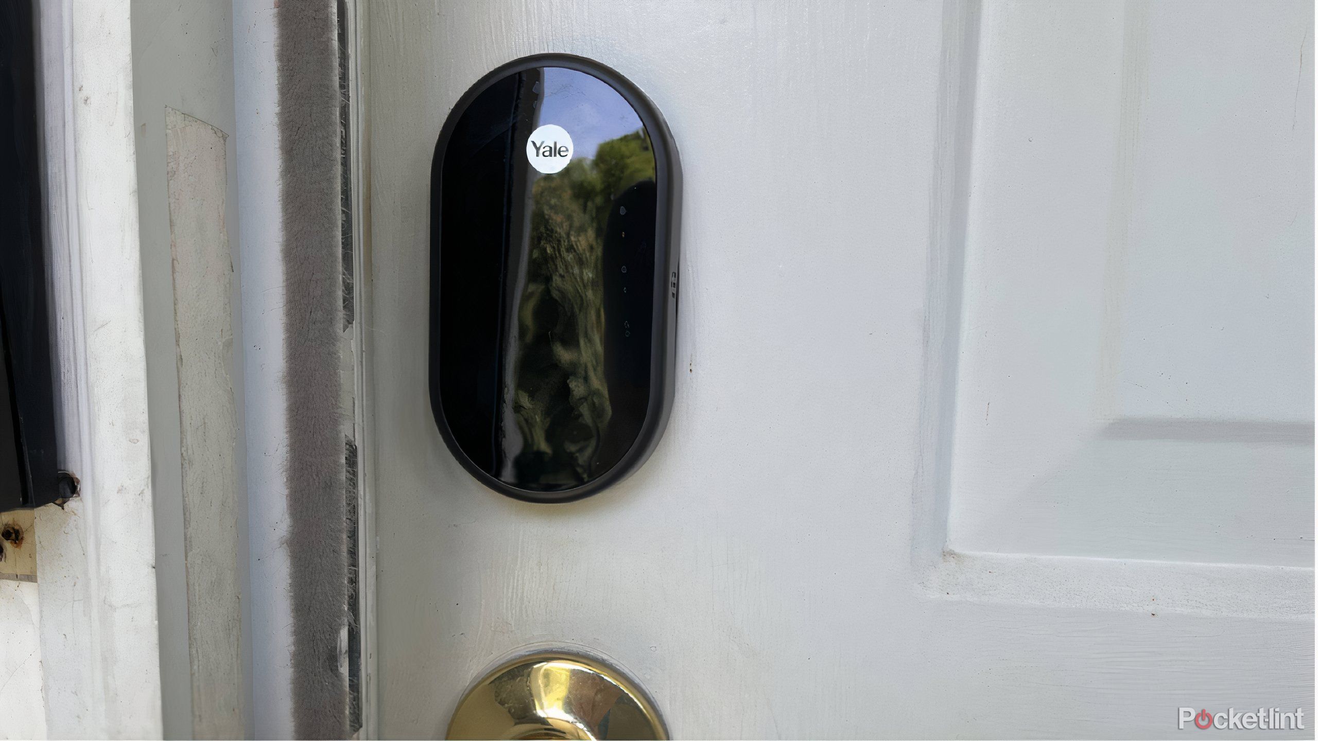 The Google Nest x Yale Lock on a front door