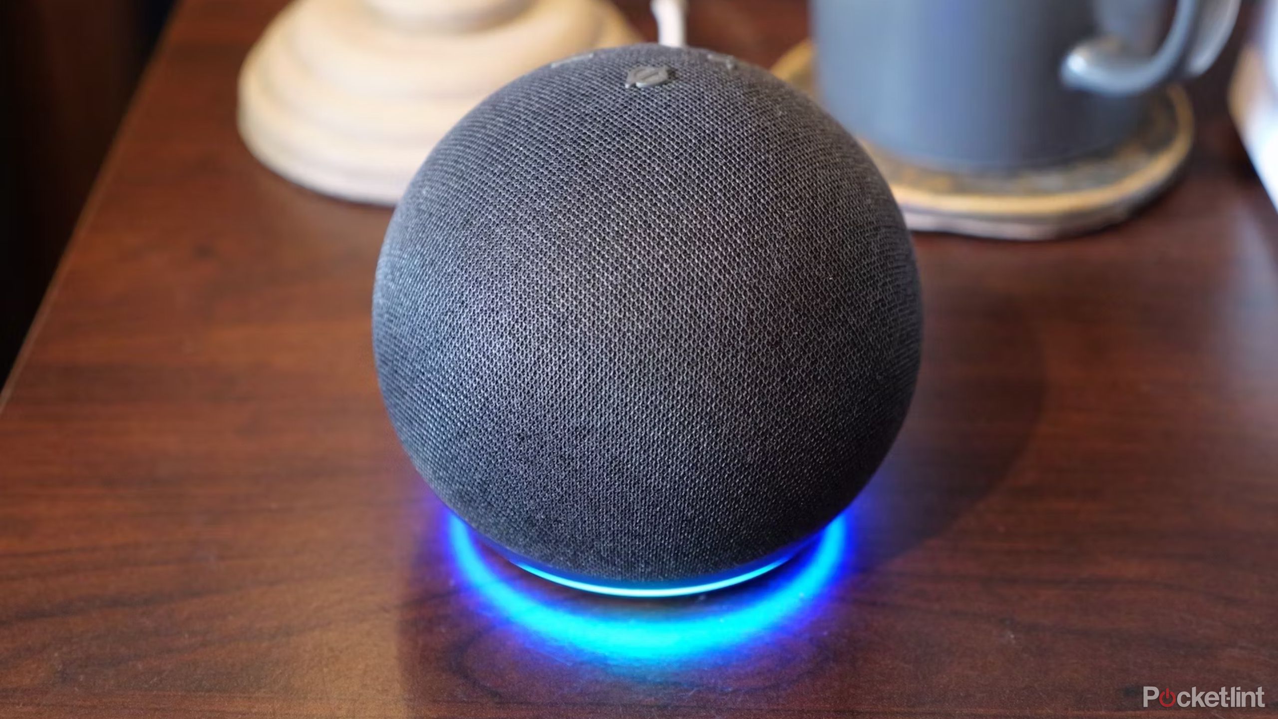 Echo Dot 5 gen on a table. 