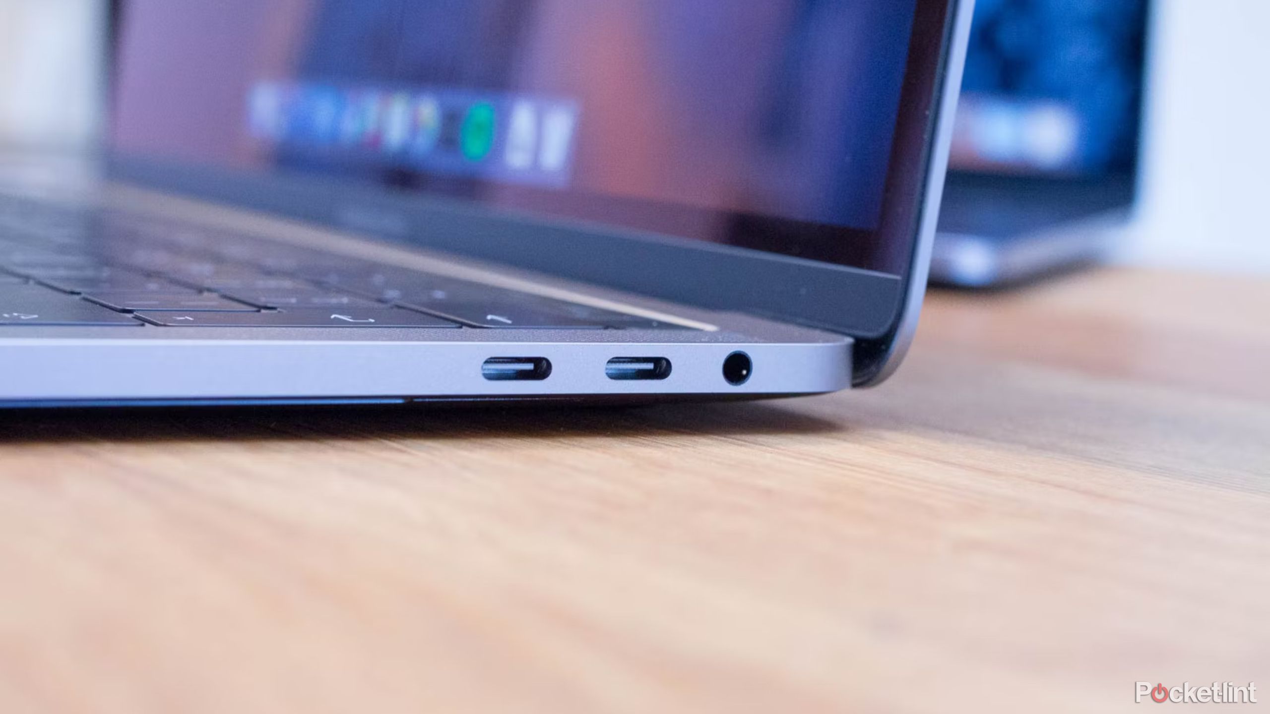 Apple's MacBook Pro USB-C charging ports. 