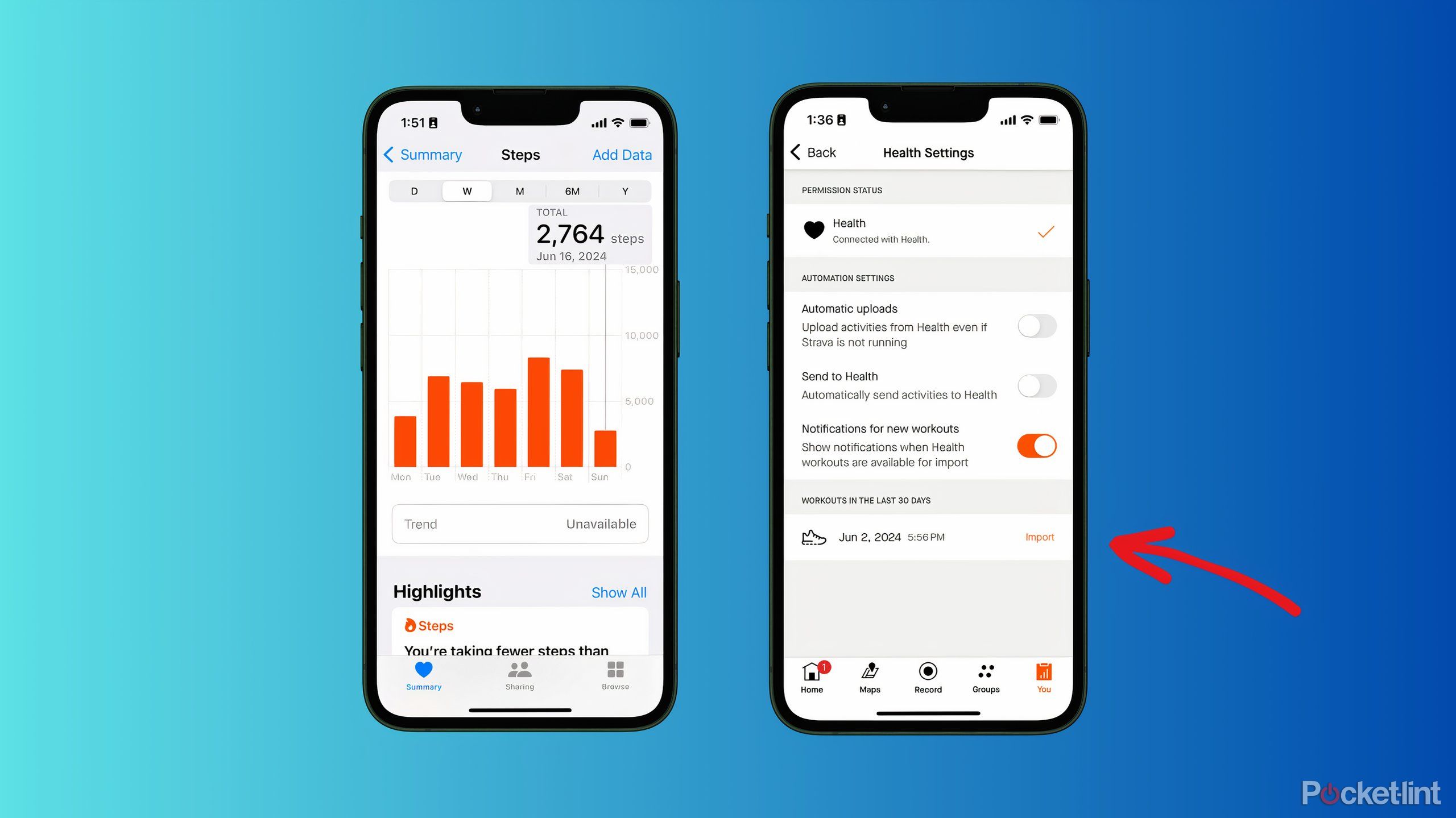 Apple health to strava sale