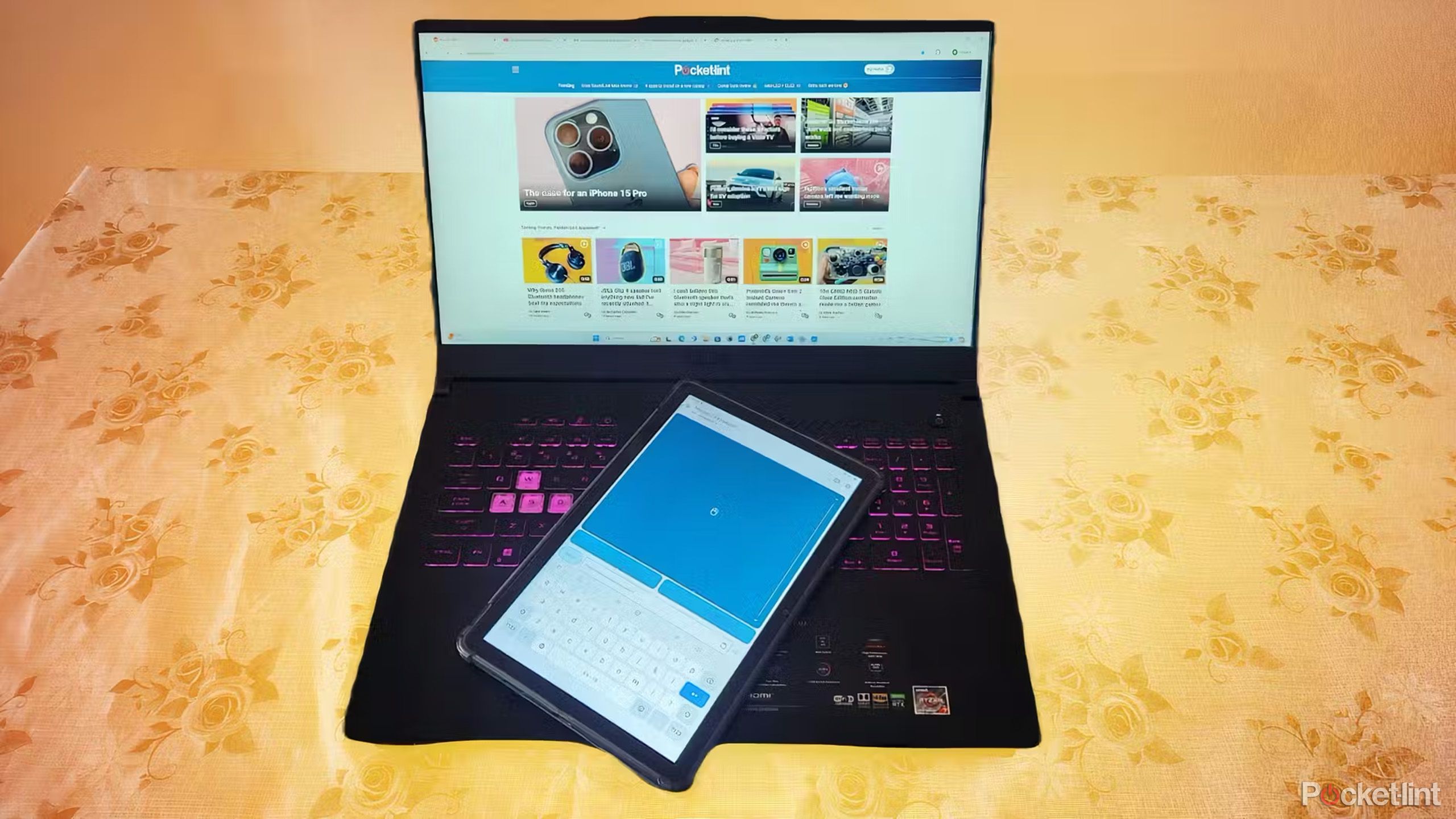 Using an Android tablet as a keyboard for your PC