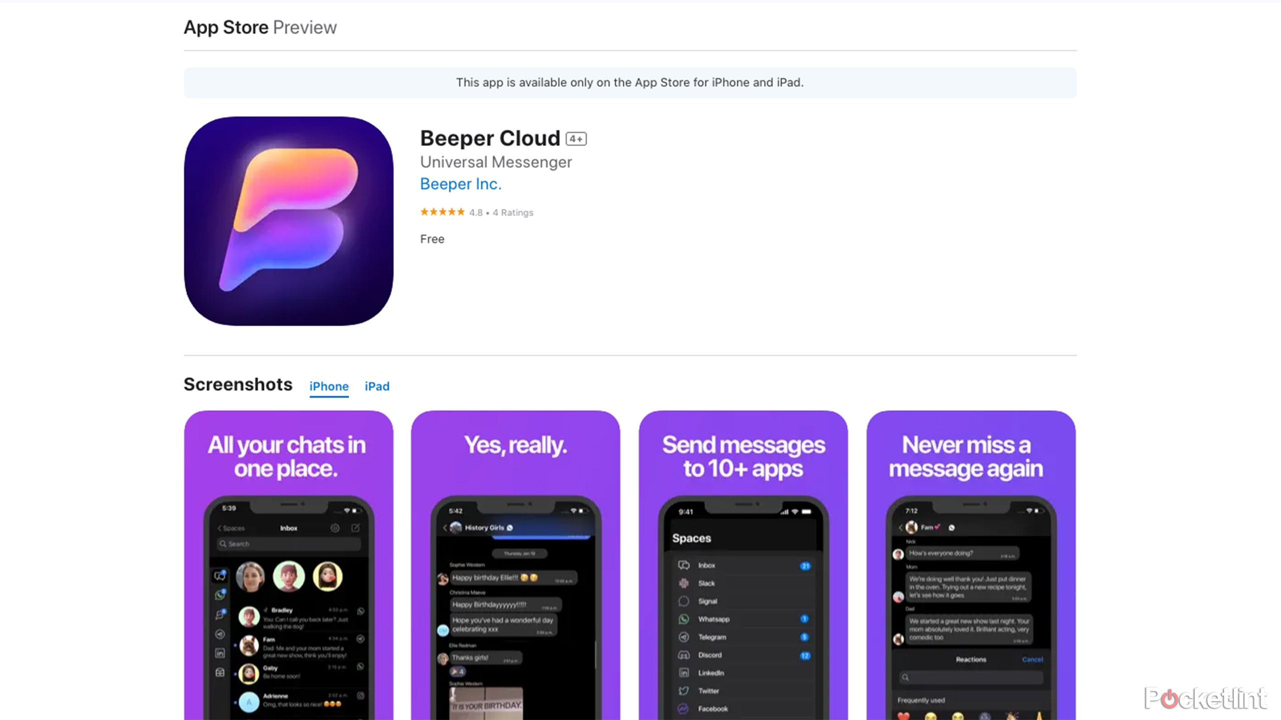 beeper app on mac app store