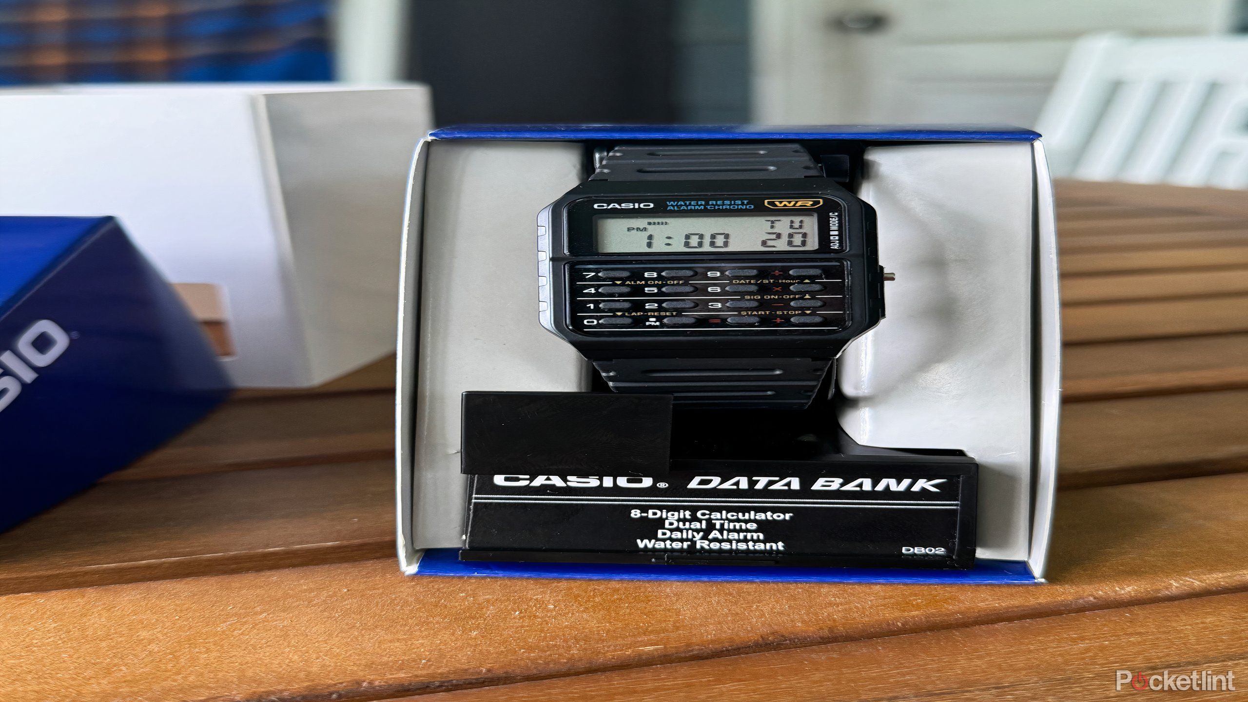 casio watch in its box