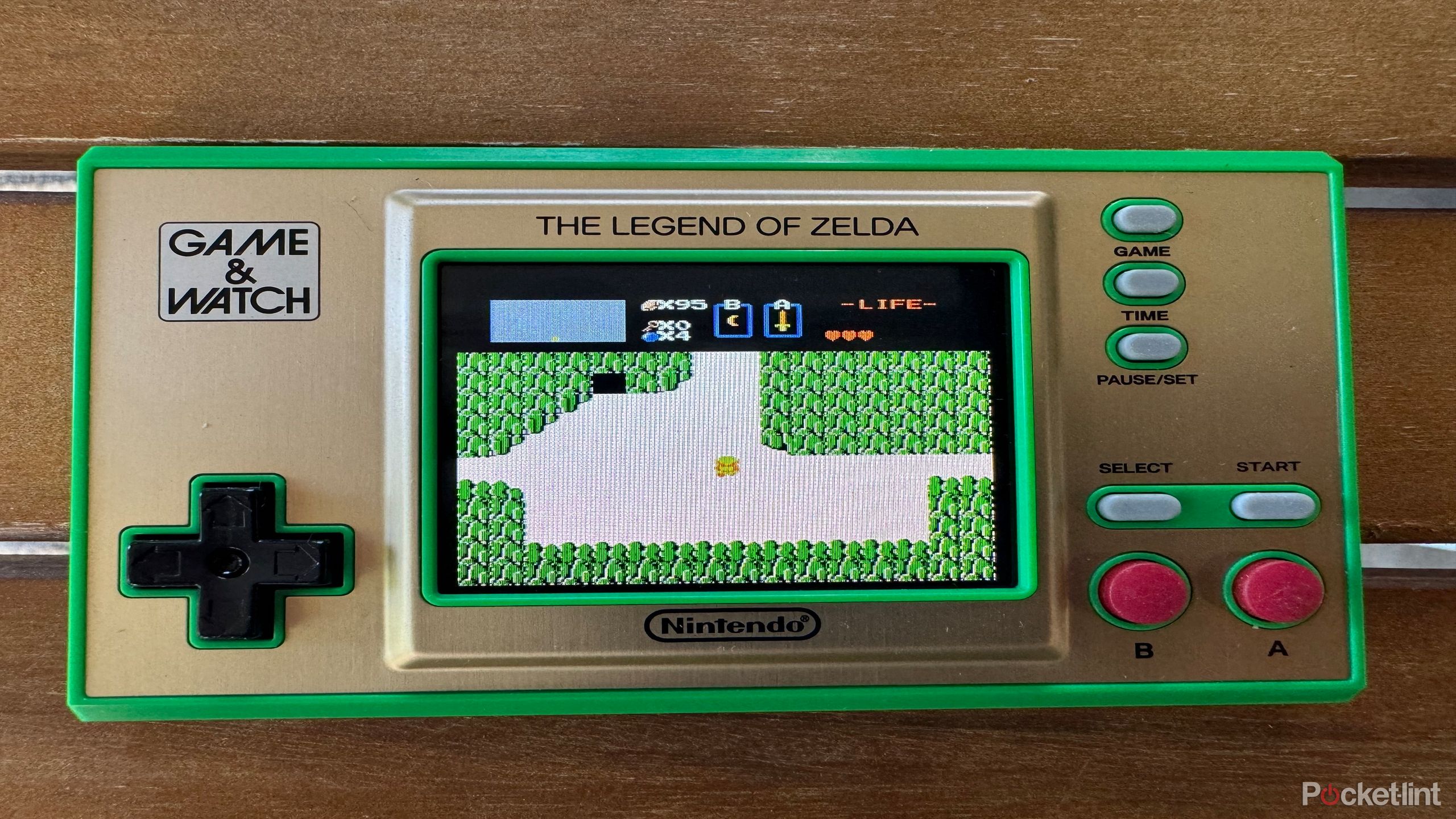 game and watch legend of zelda game opening screen