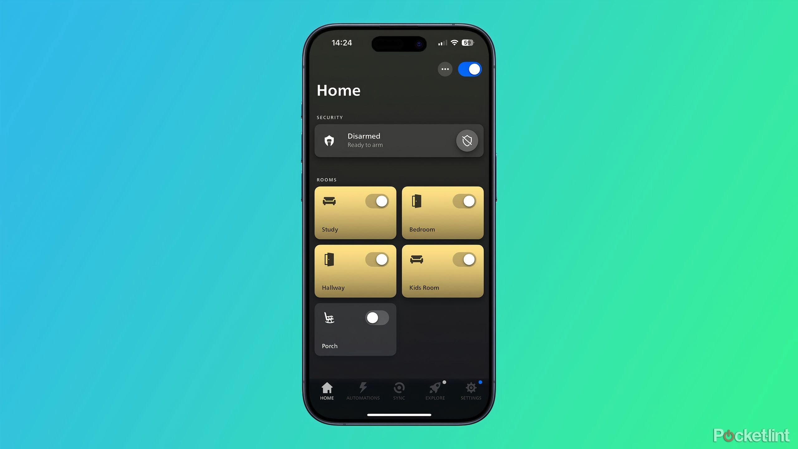 philips hue app with new redesign layout