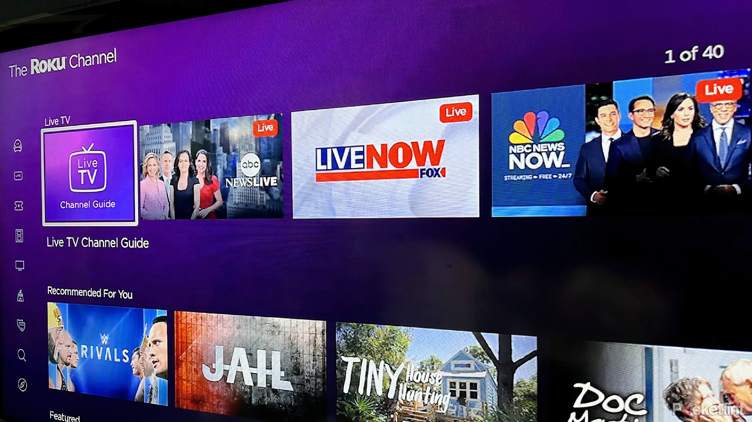 The Roku Channel interface