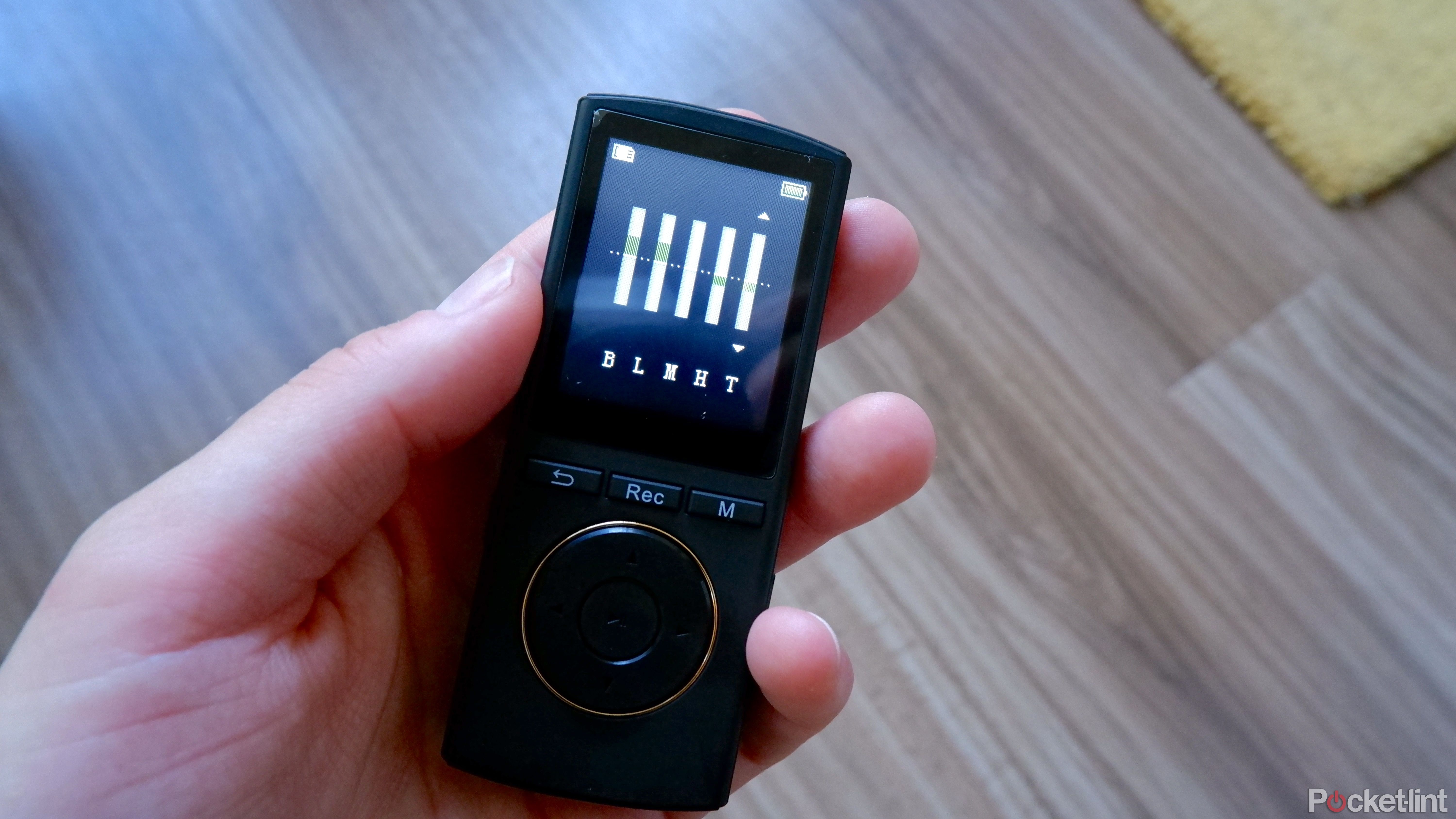 The Safuciiv MP3 player with the equalizer open