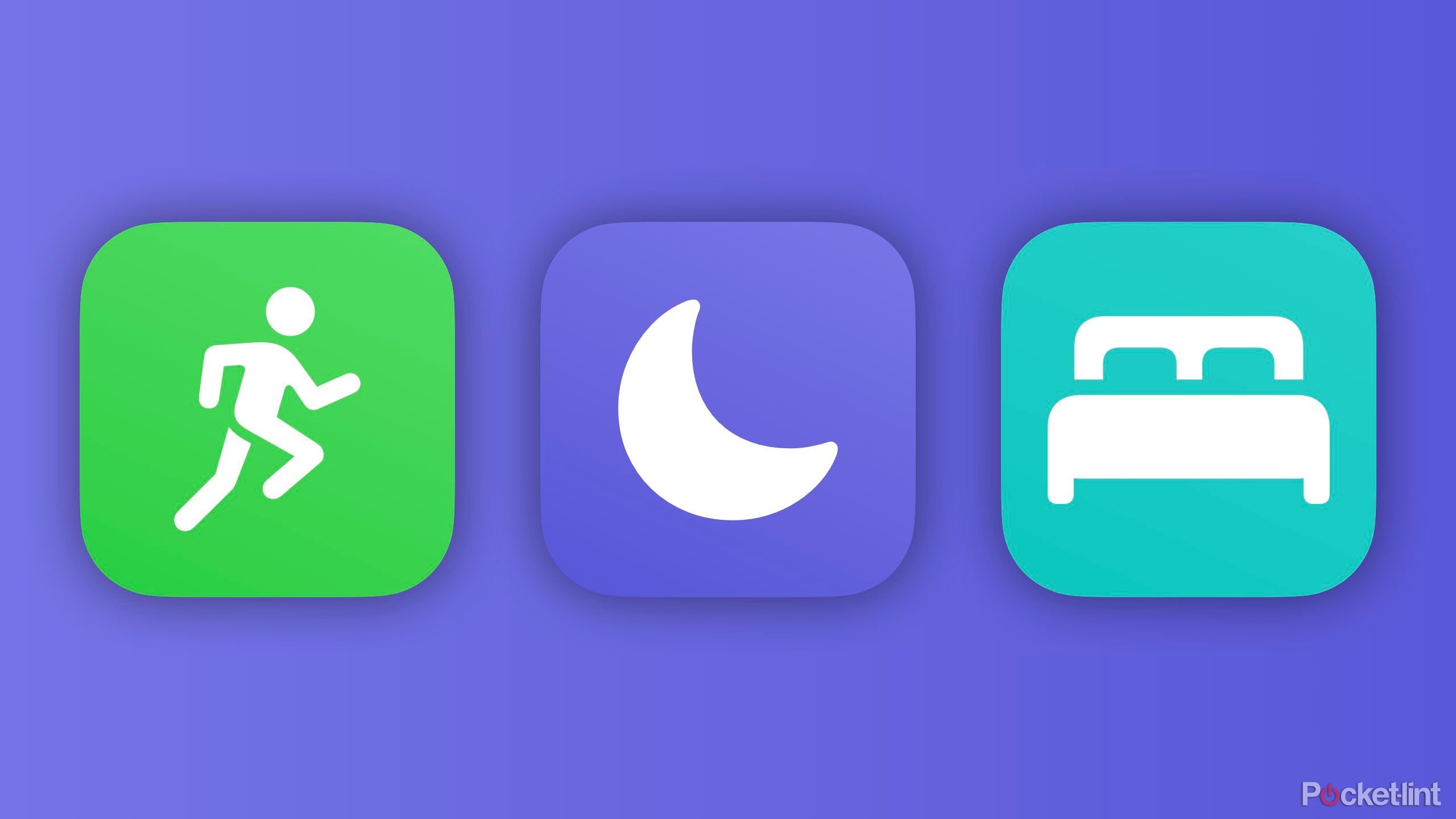 Three focus mode icons: Fitness, Do Not Disturb, and Sleep