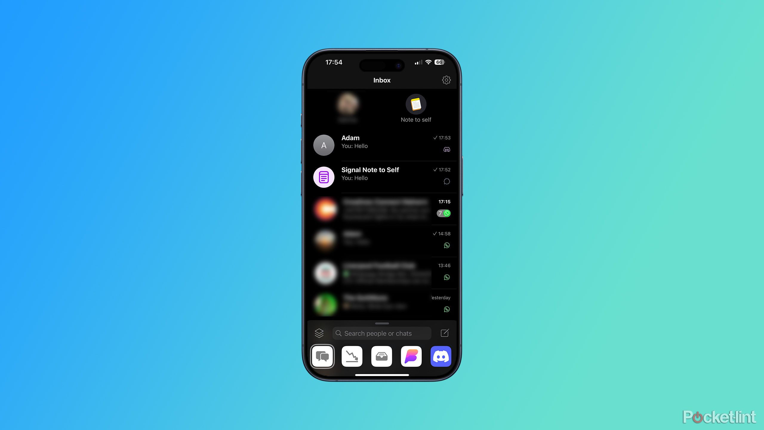 unified inbox in beeper app on iPhone 15 Pro