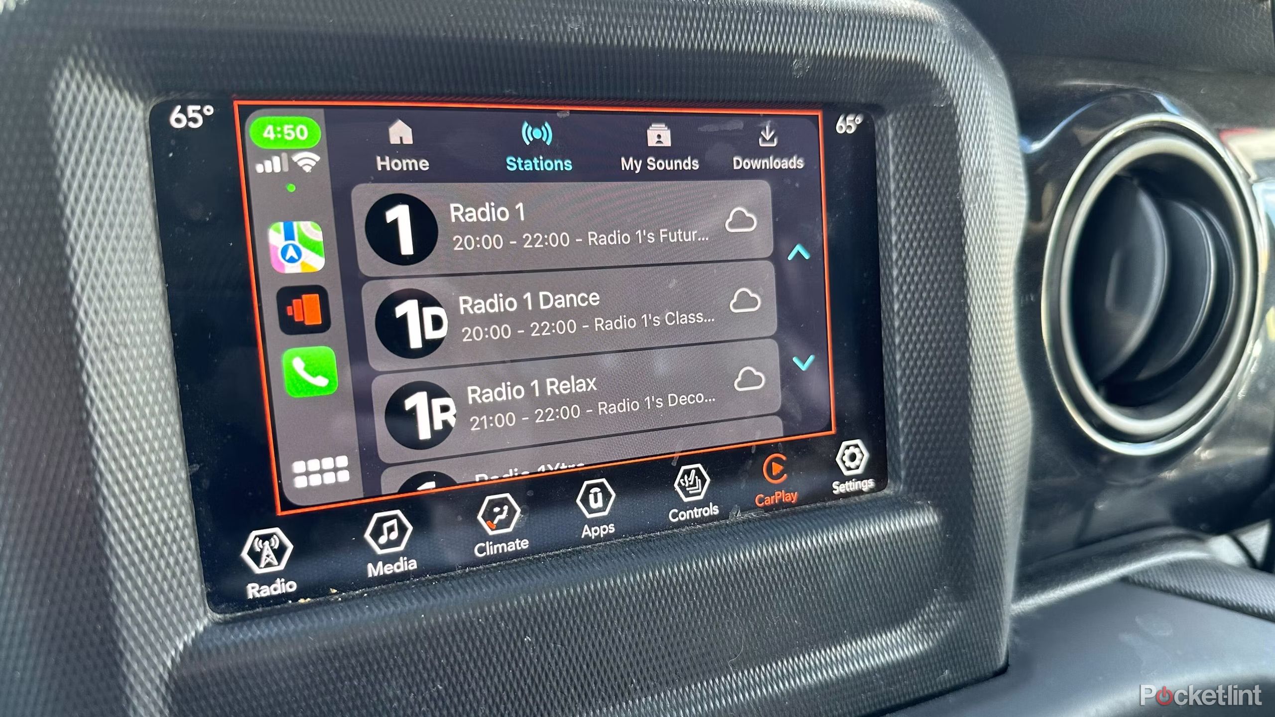 The BBC app on CarPlay