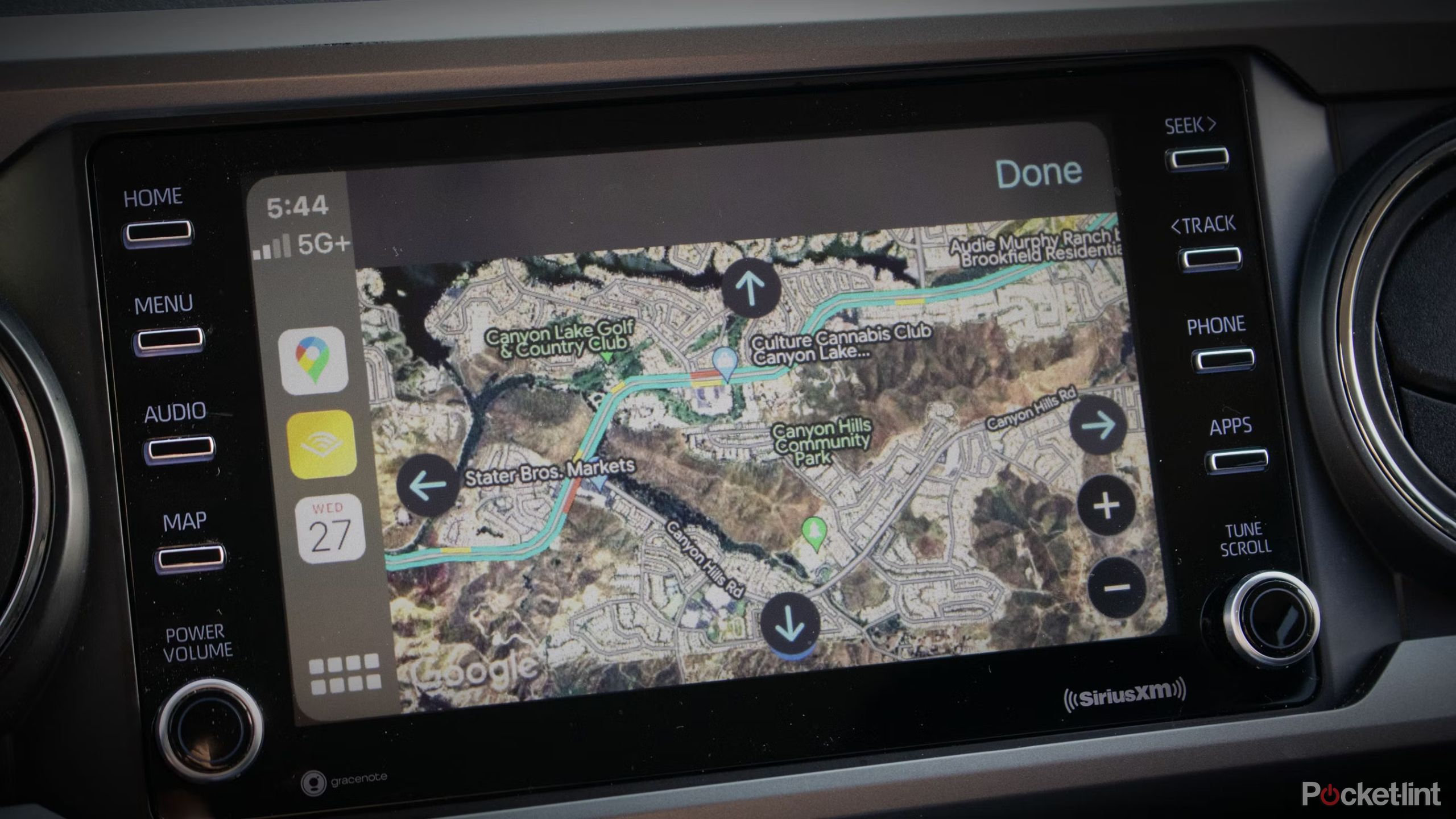 GoogleMaps displayed on Apple CarPlay