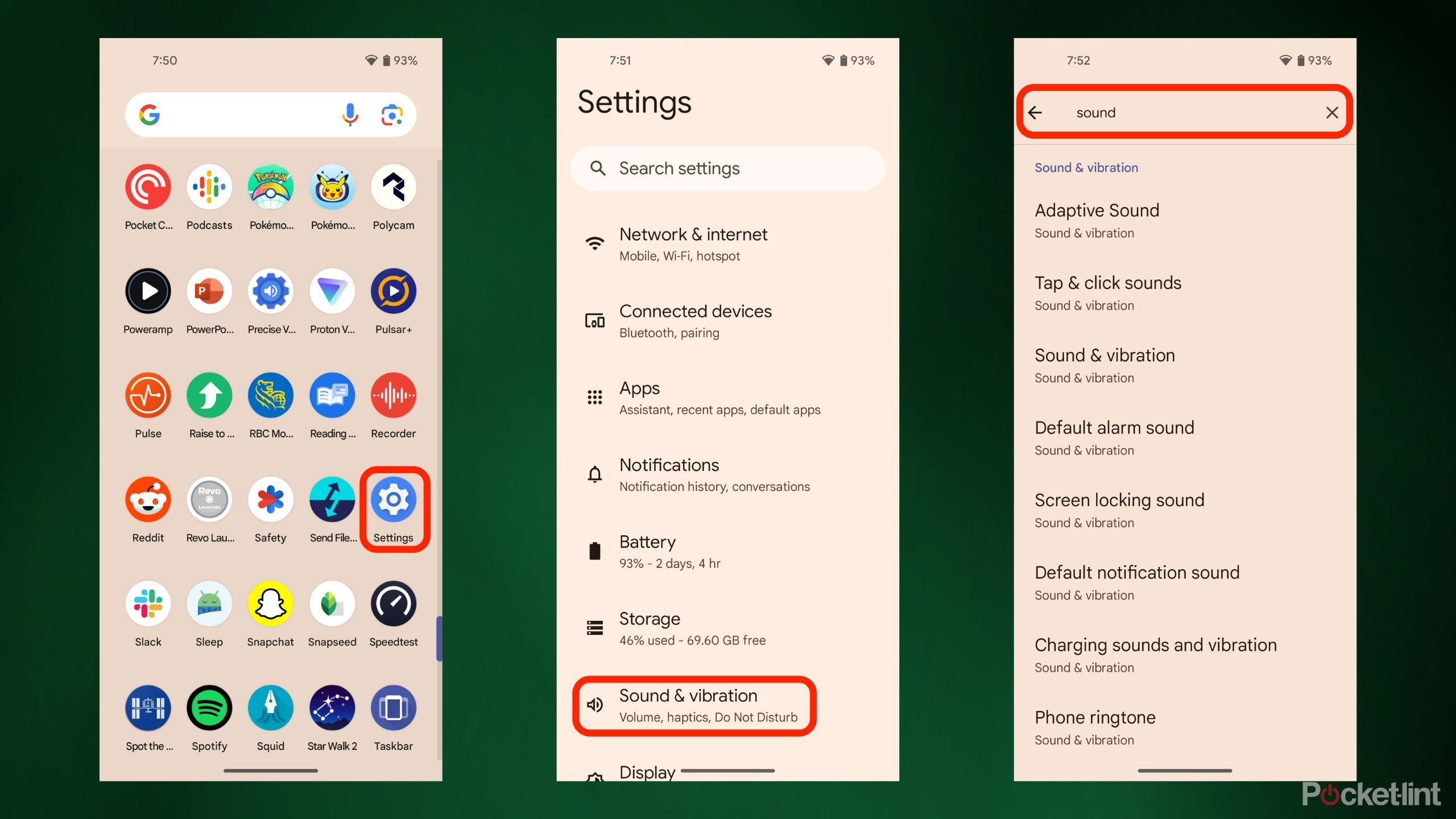 Where to find audio settings on Android