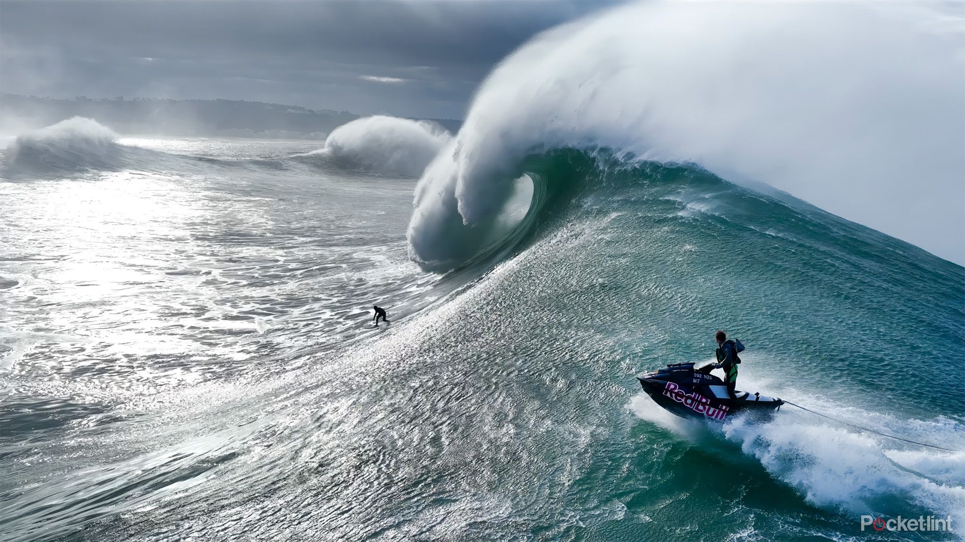 A screenshot from Apple's upcoming surfing documentary 