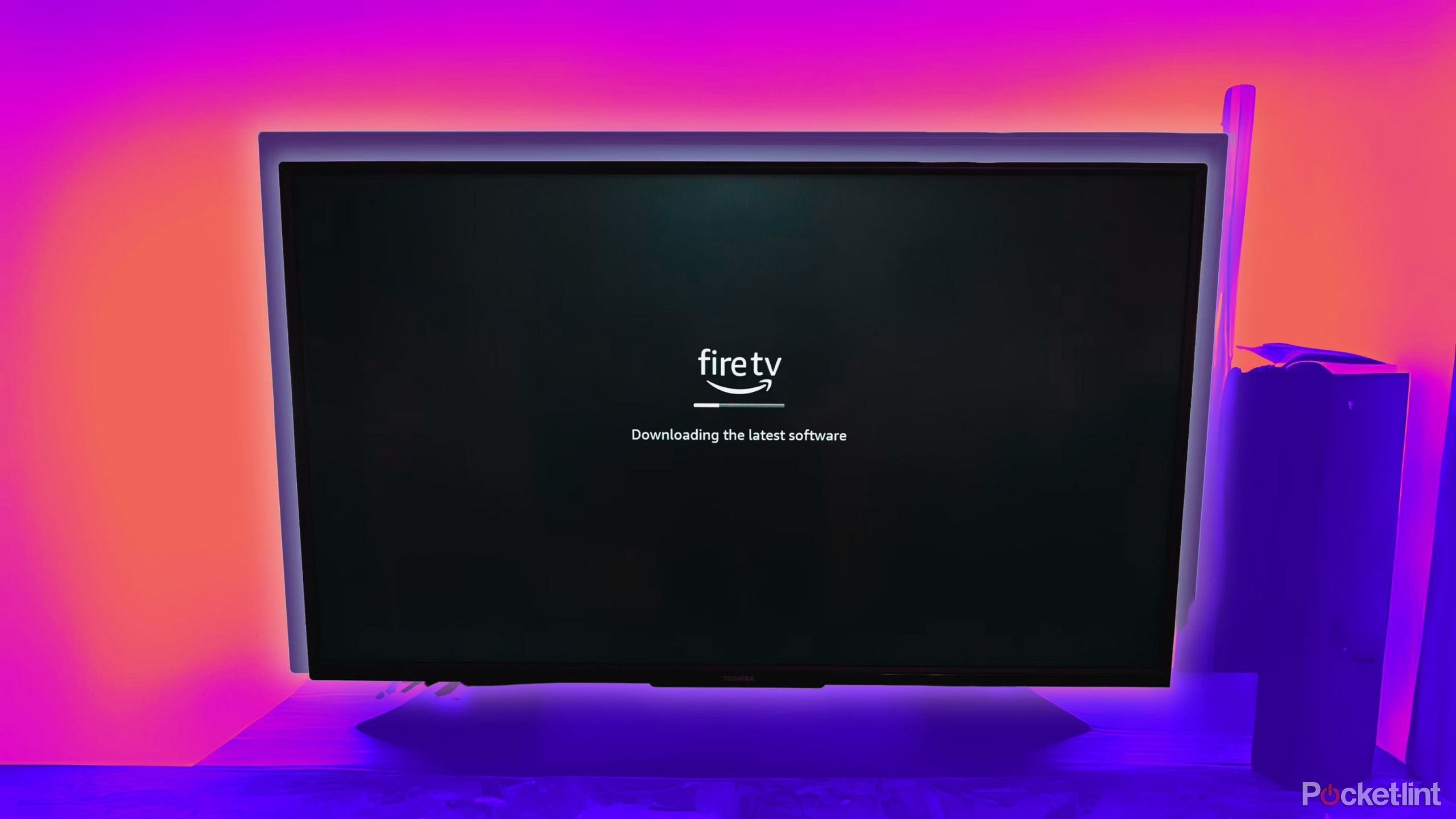 Fire TV running a software update. 