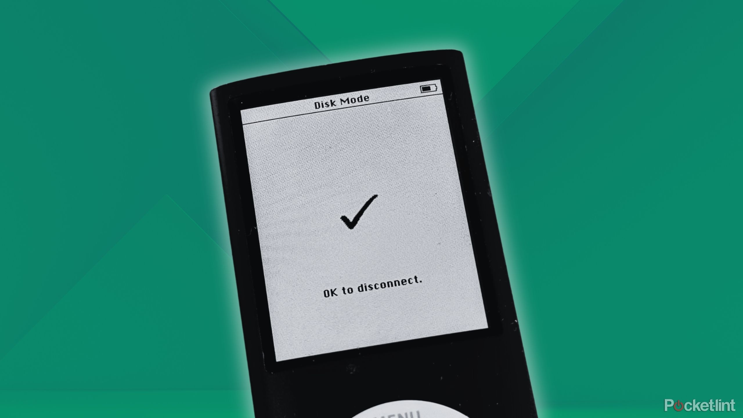 Disk mode on a black iPod nano