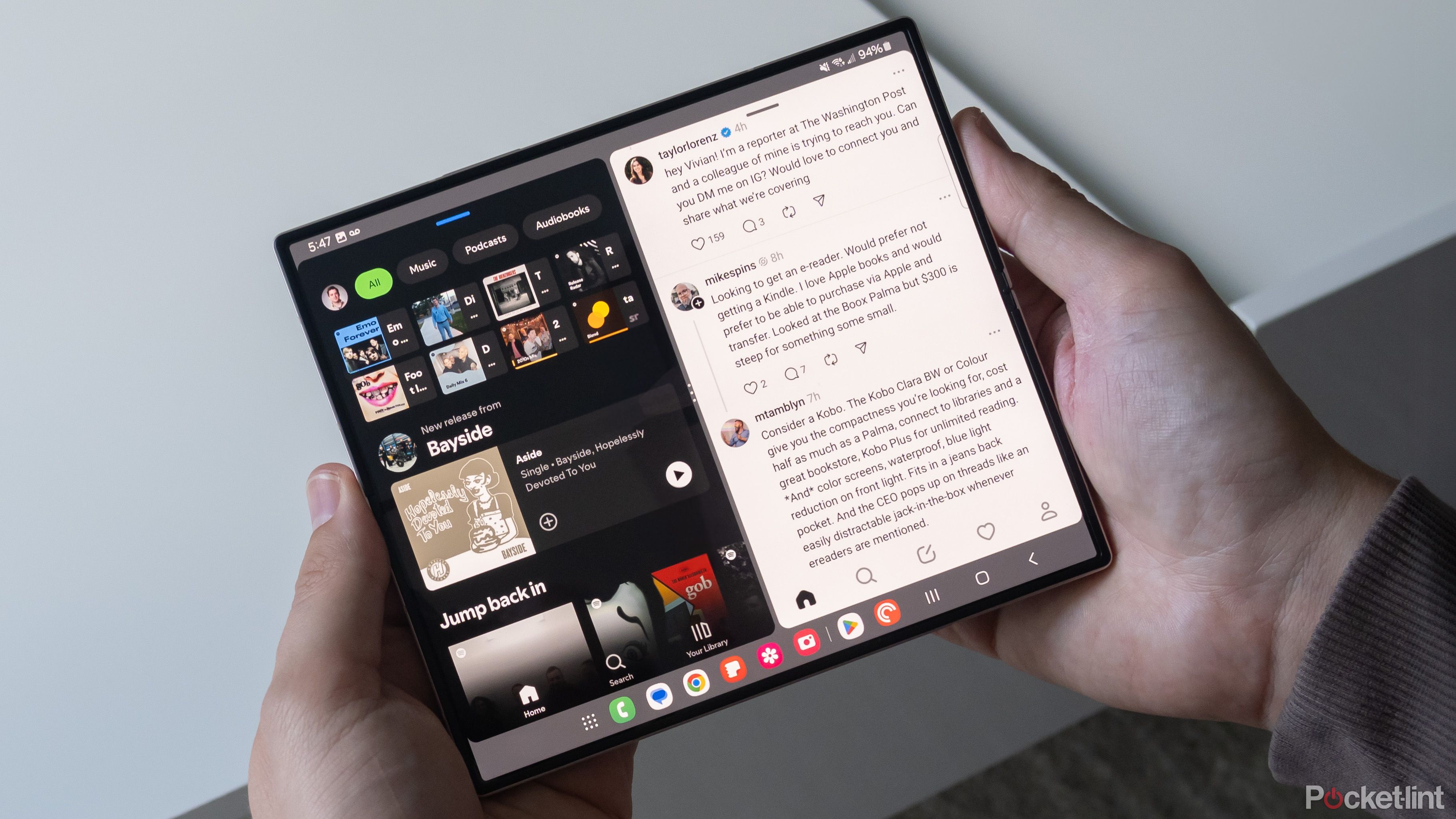 Multi-tasking with Samsung's Galaxy Z Fold 6