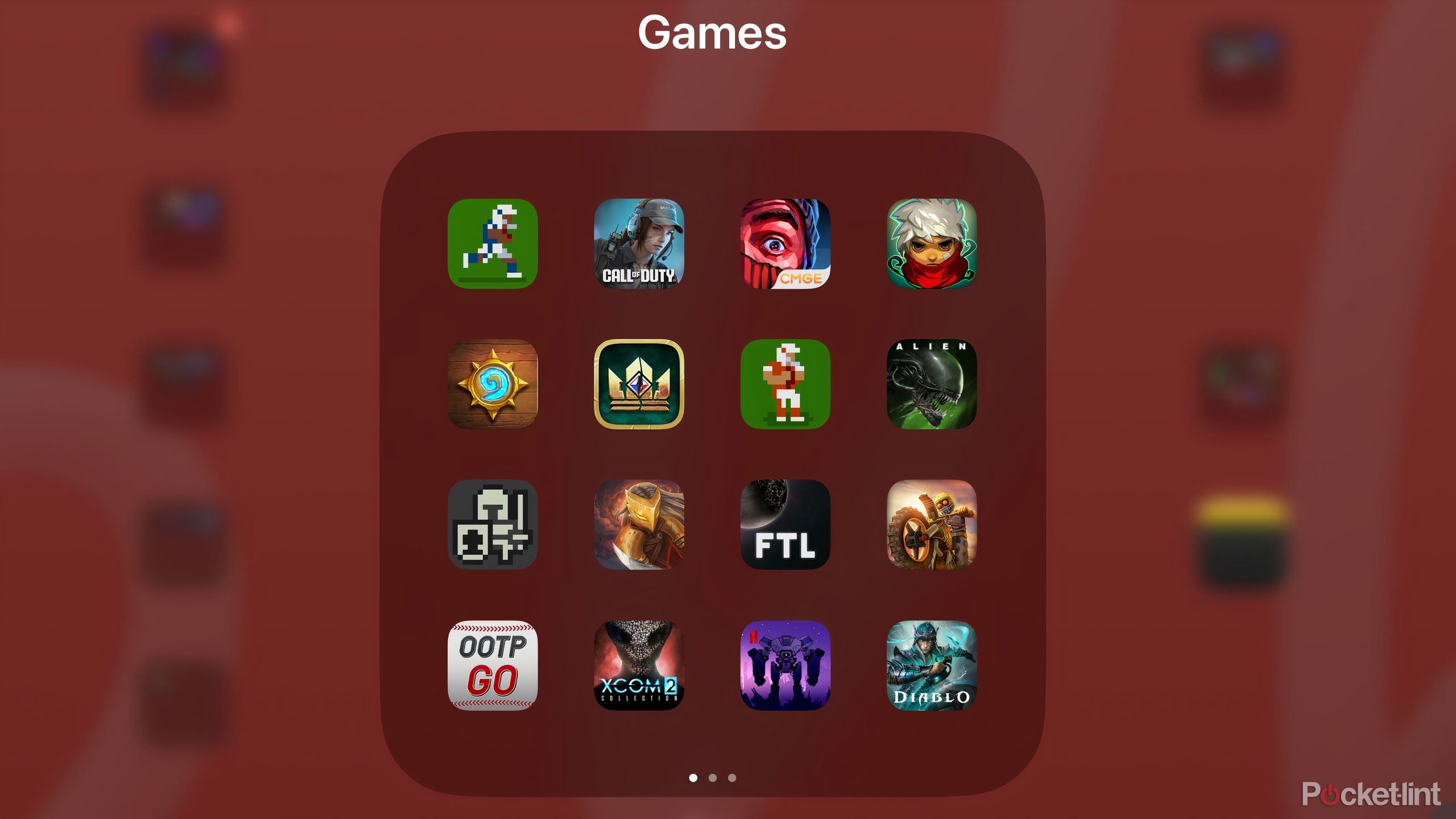 games on the ipad screen