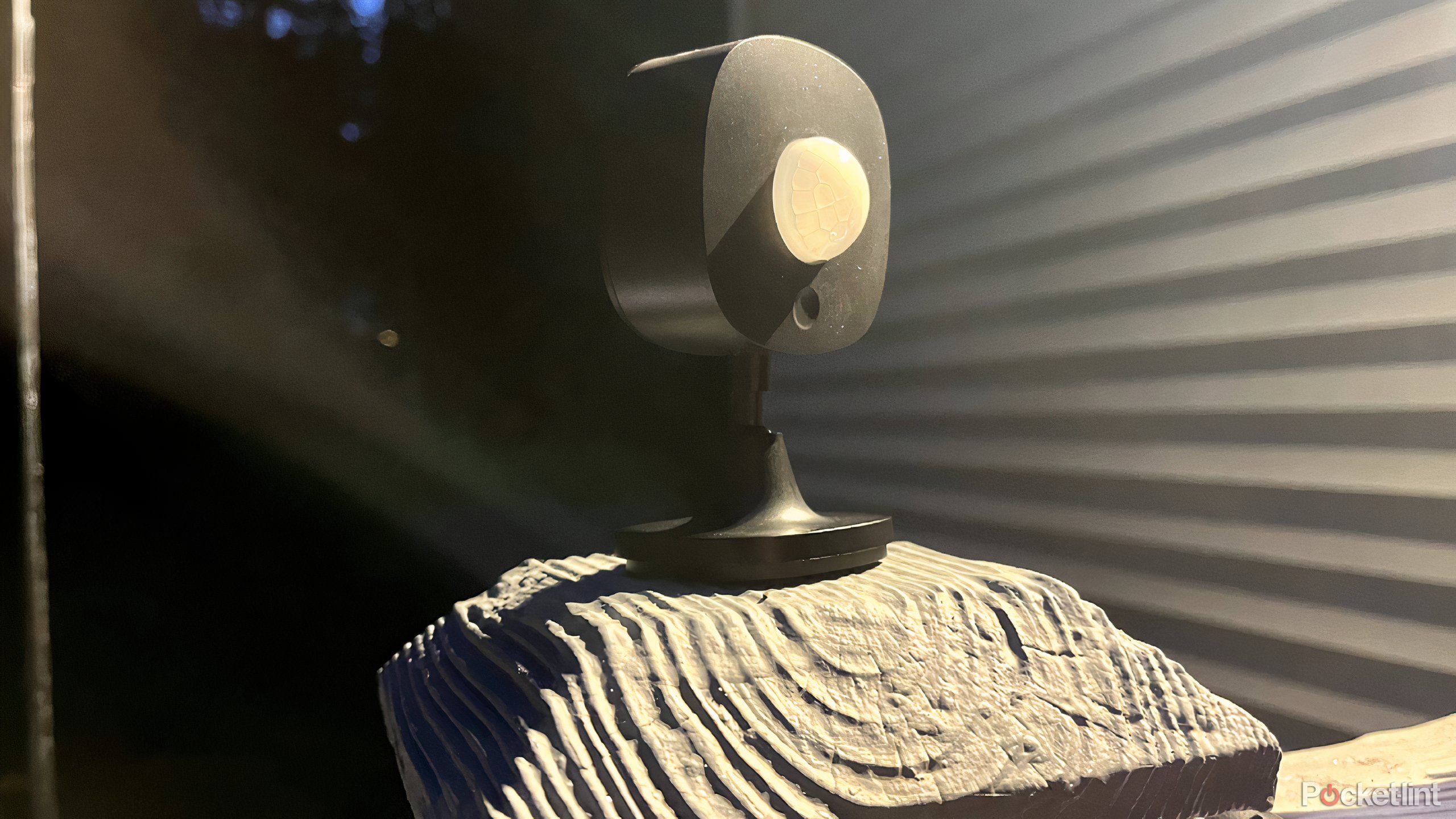 govee outdoor motion sensor on a post