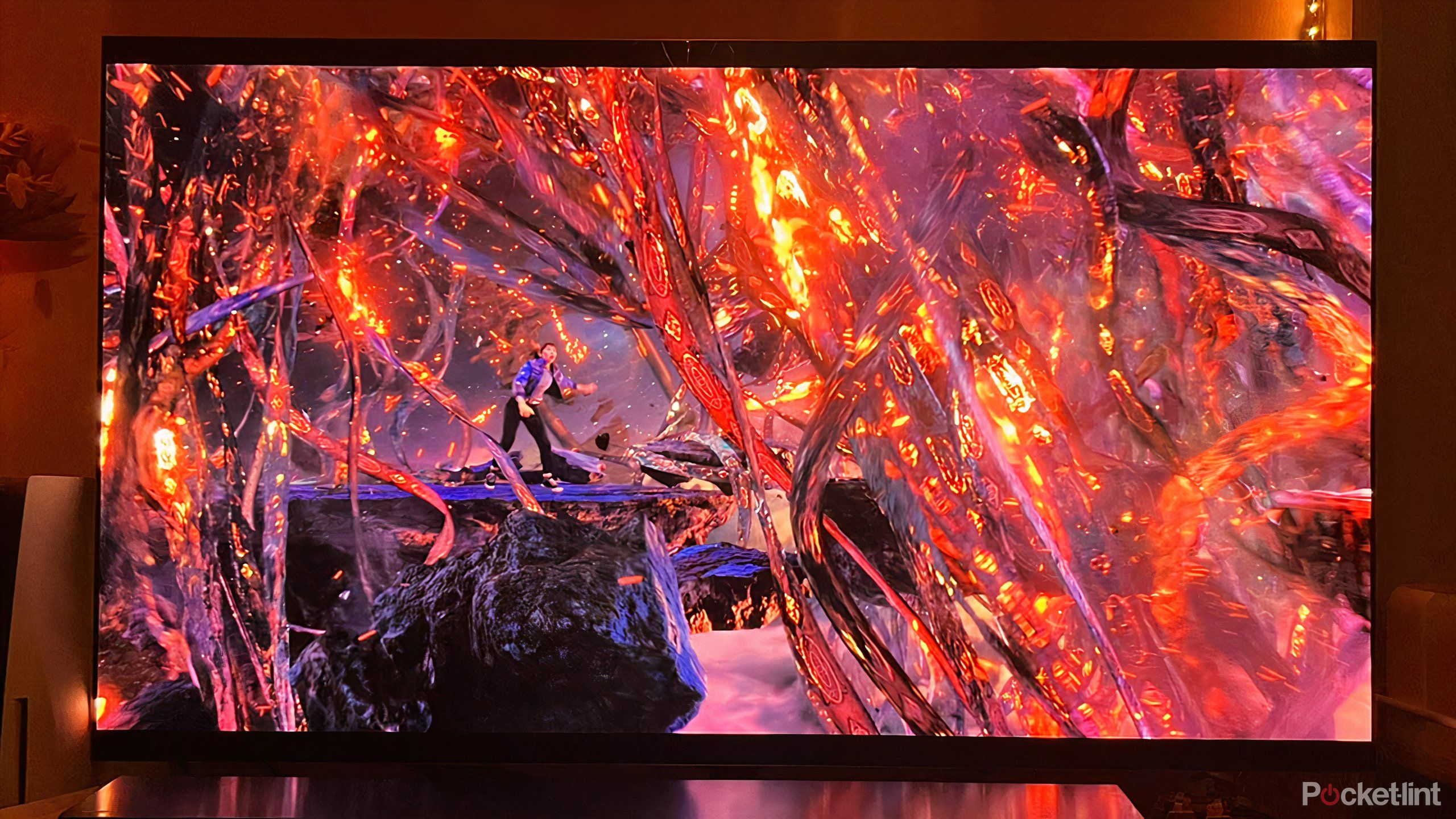 Doctor Strange playing on an OLED TV