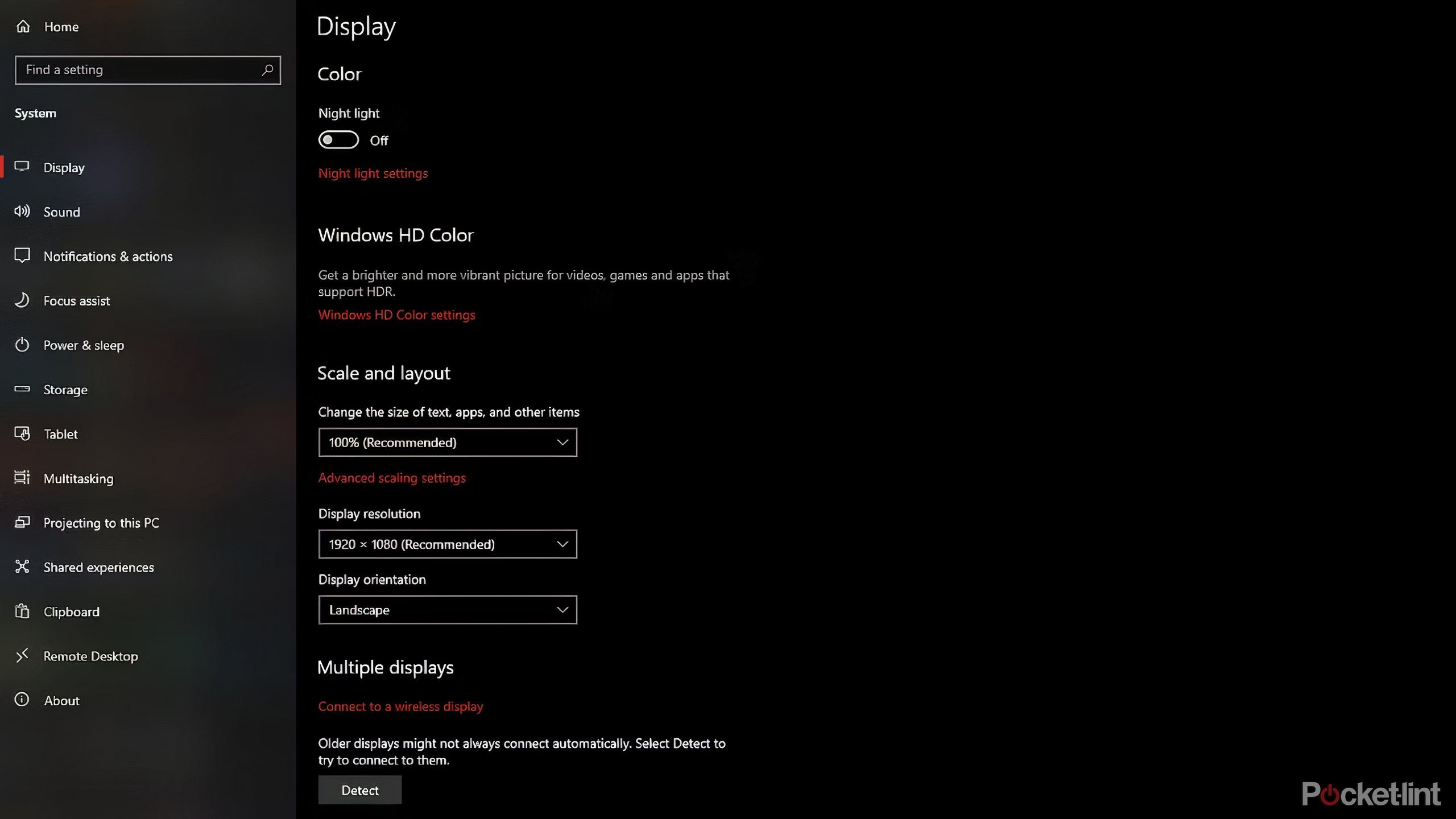 resolution settings windows 11