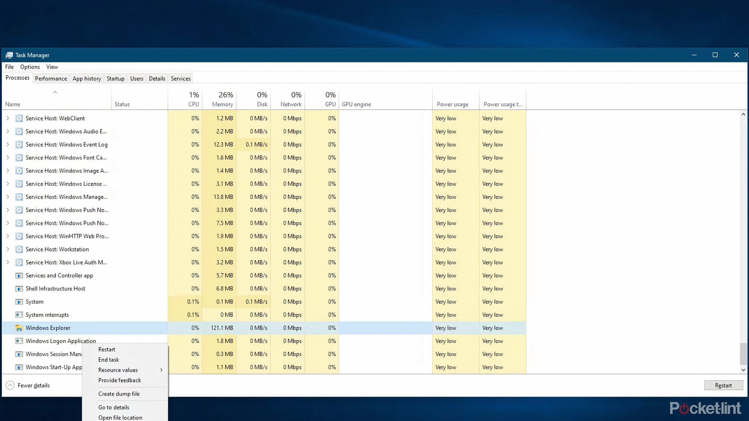 windows 11 task manager restart