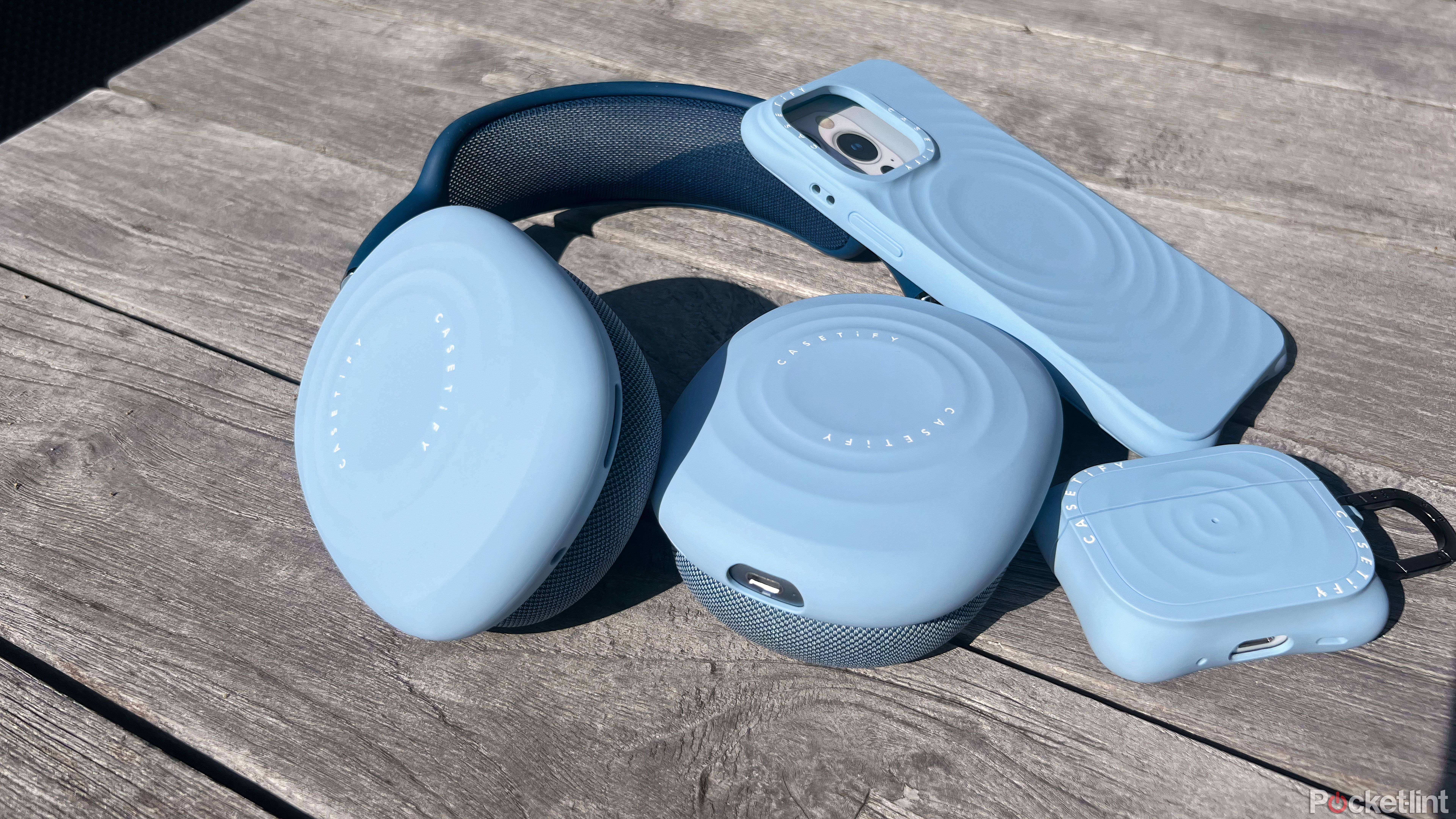 casetify blue airpods max and pro