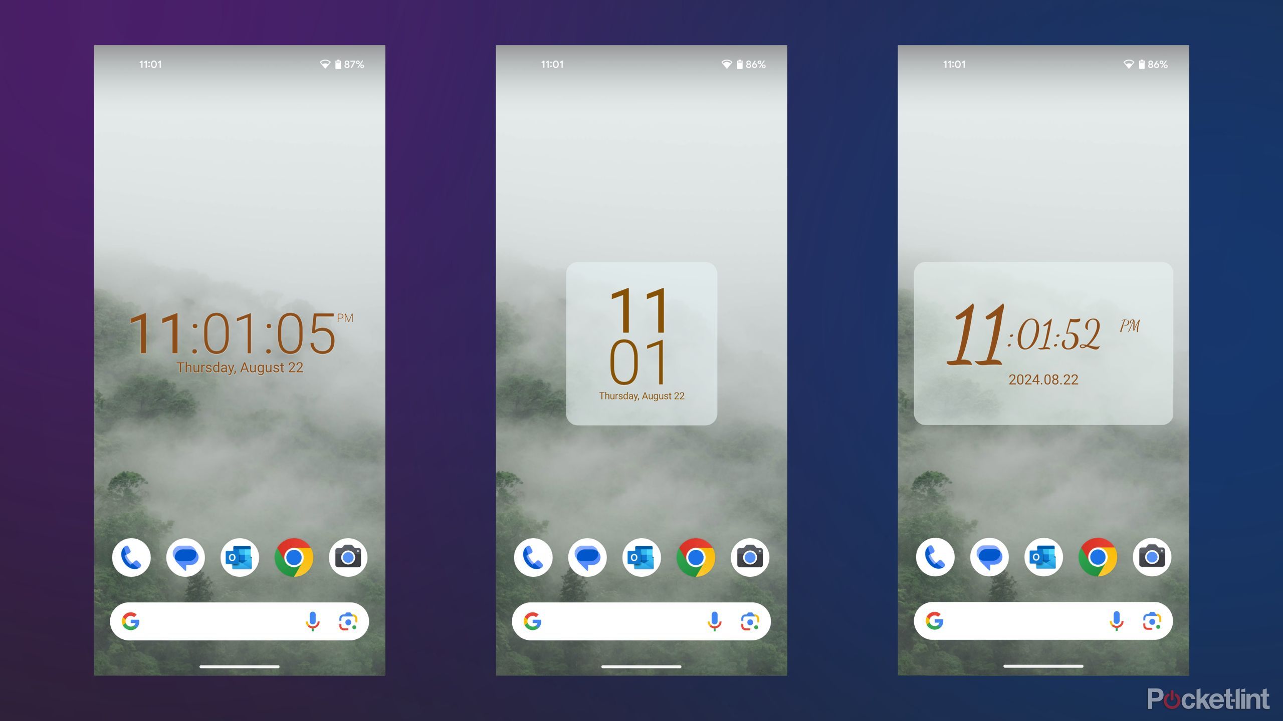 Digital Clock and Weather Widget Screenshots