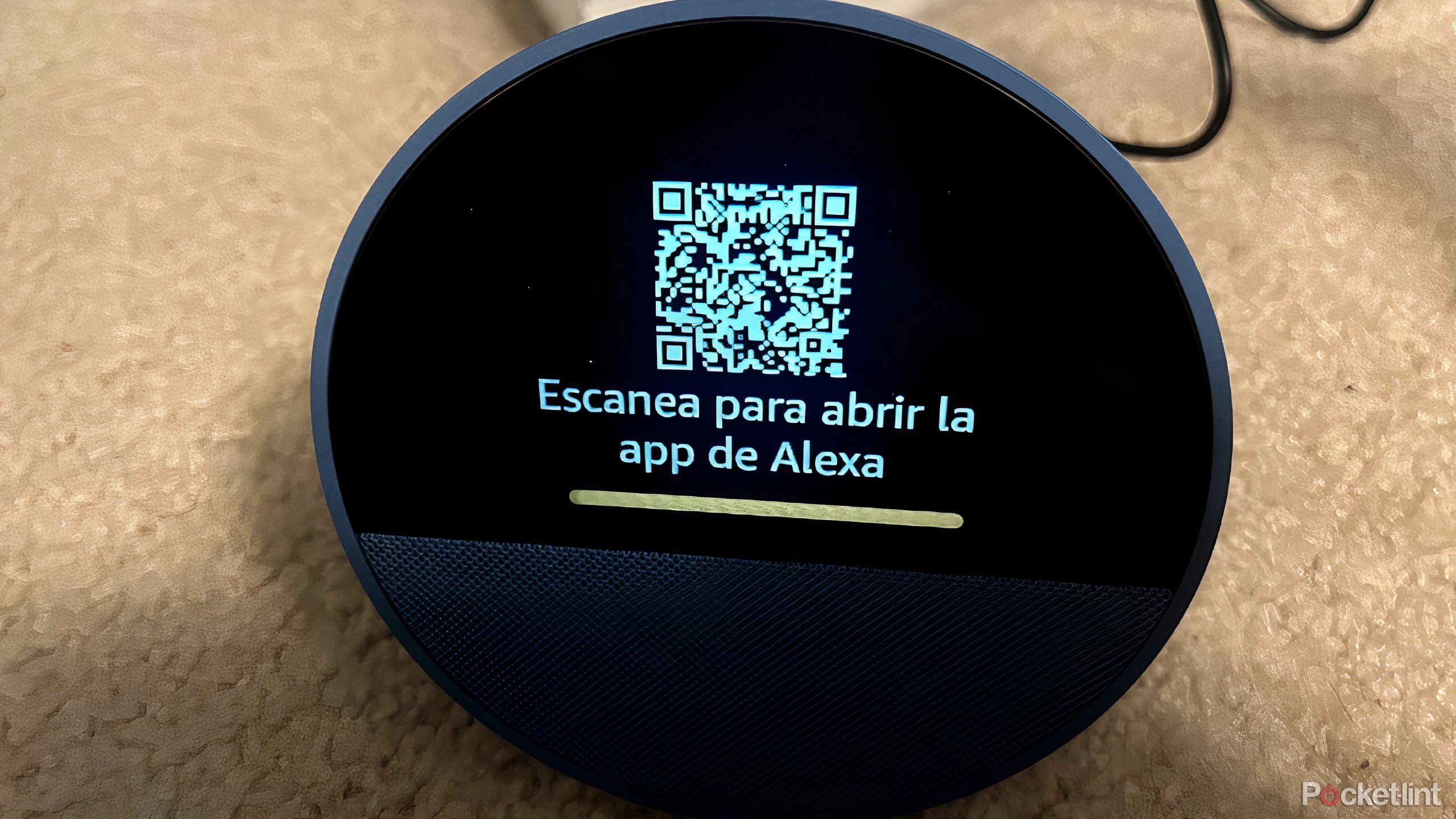 punto de eco con un código QR